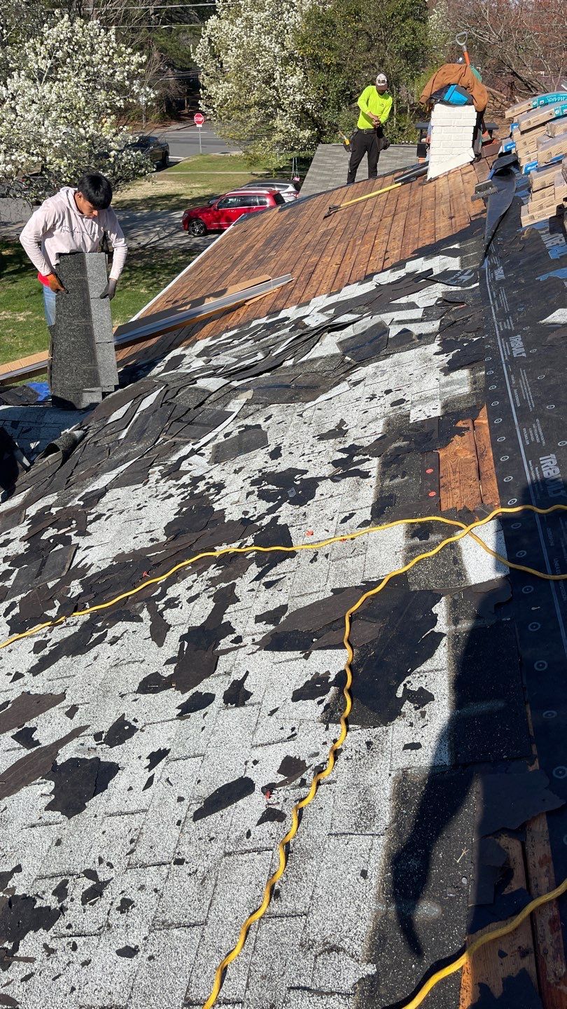 Roof replacement and interior repair by hail damage by Just Brilliant Restoration JBR