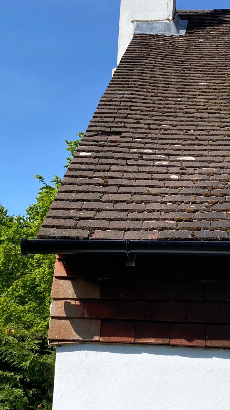Roof Clean - Moss Removal using Honda 15lpm Low Pressure Washing Machine by Ges Exterior Cleaning ltd