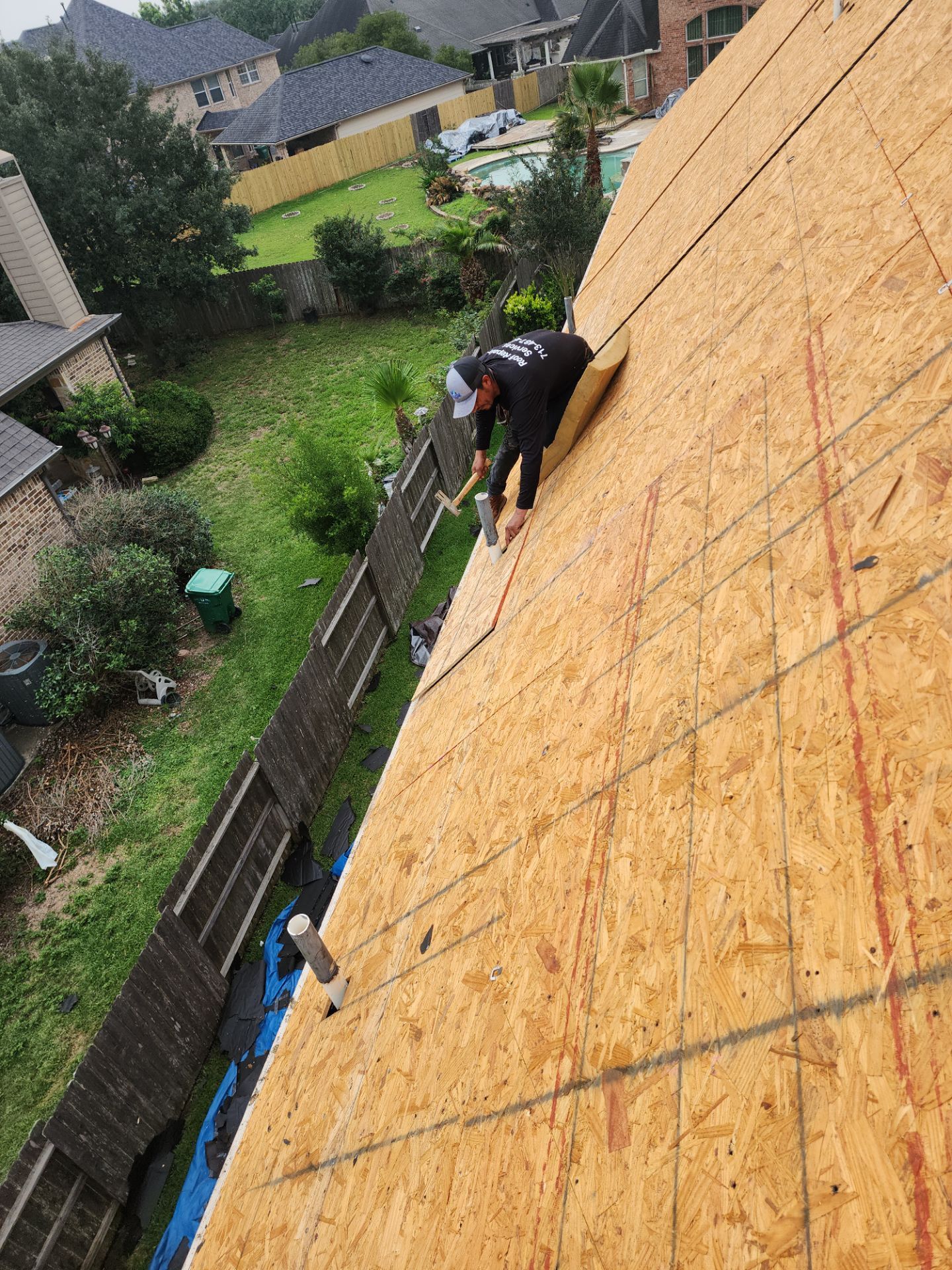 Residential Roofing Installation using Owen's Corning Duration (Lifetime) Shingles by Roof Repair Company