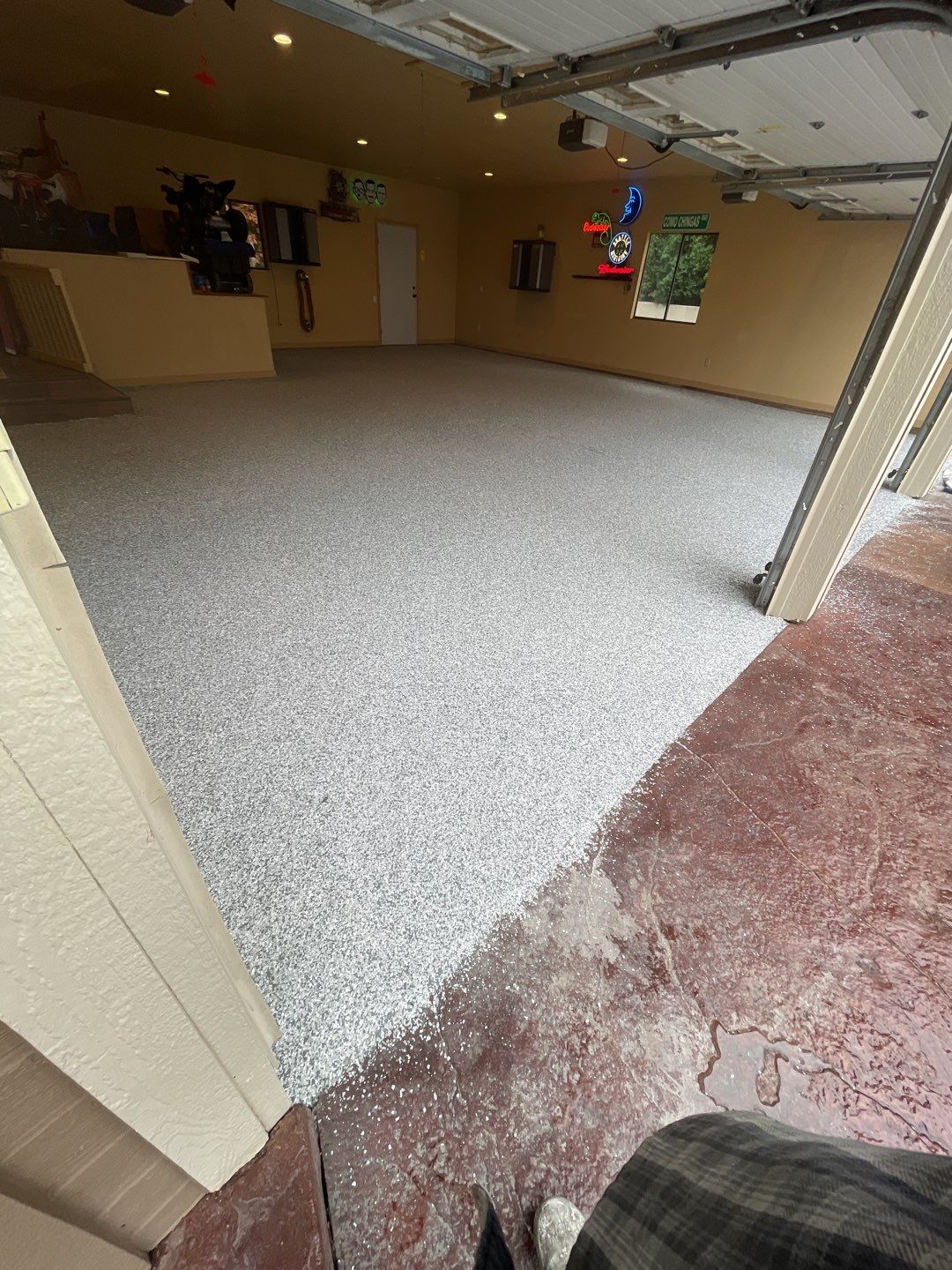 Garage Transformation using Silver Creek by Croc Coatings, LLC