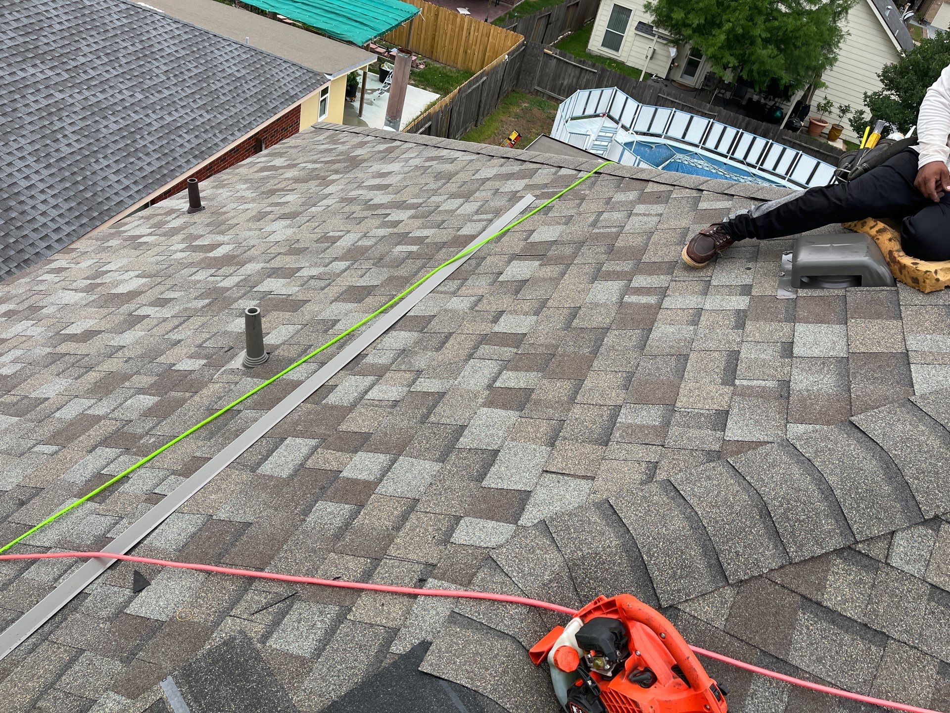 Residential Roofing Installation using Owen's Corning Duration (Lifetime) Shingles by Roof Repair Company