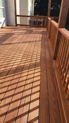 Deck Stained using Wood Defender Sierra Semi-Transparent