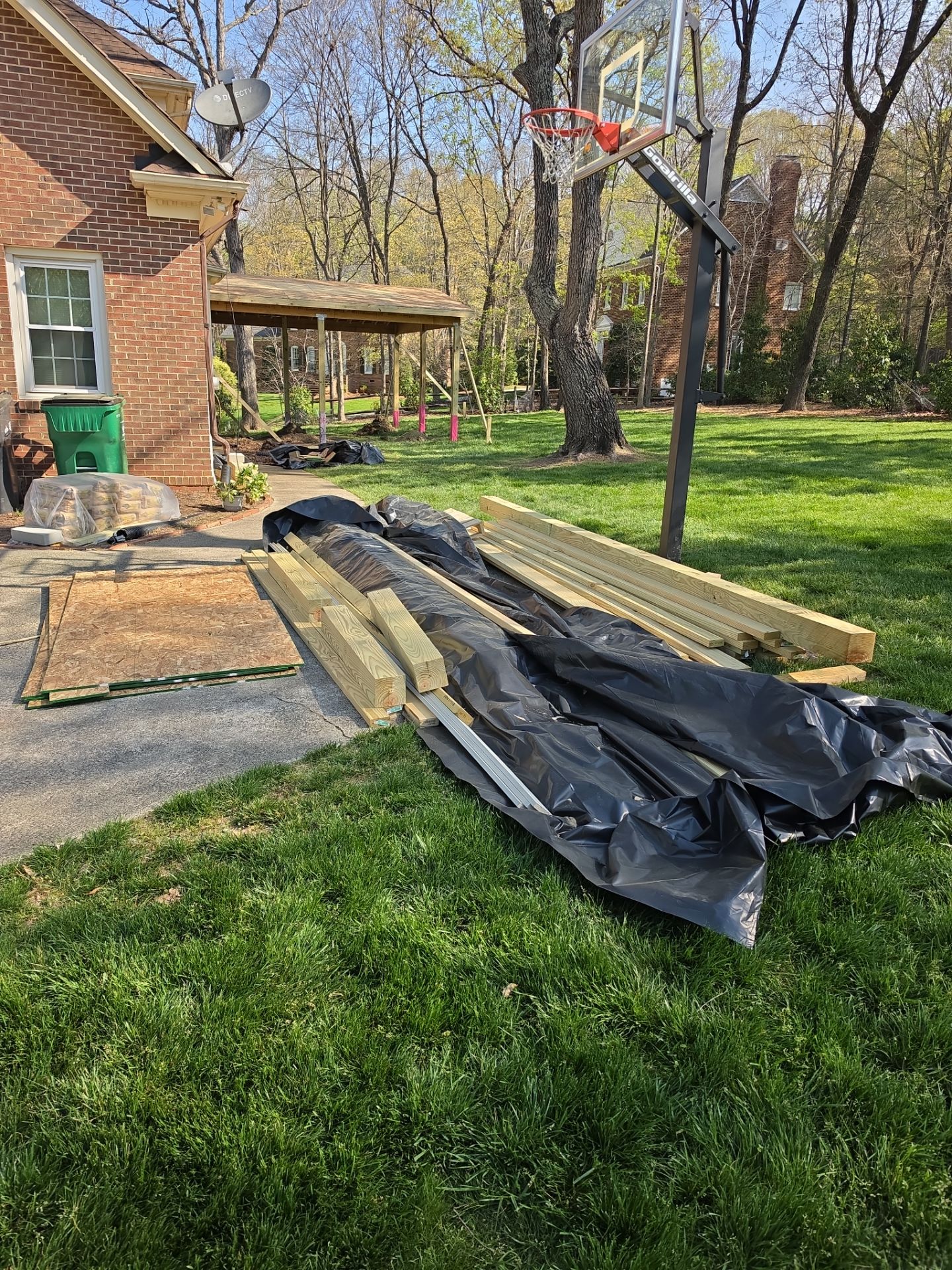 Job site clean up in Charlotte by Badger Hauling