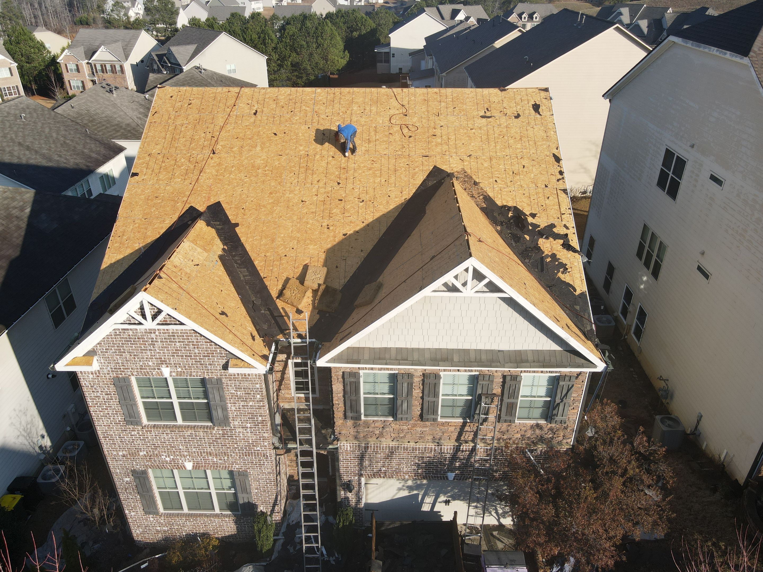 Residential Roofing Installation using Owens Corning by Inspector Roofing and Restoration
