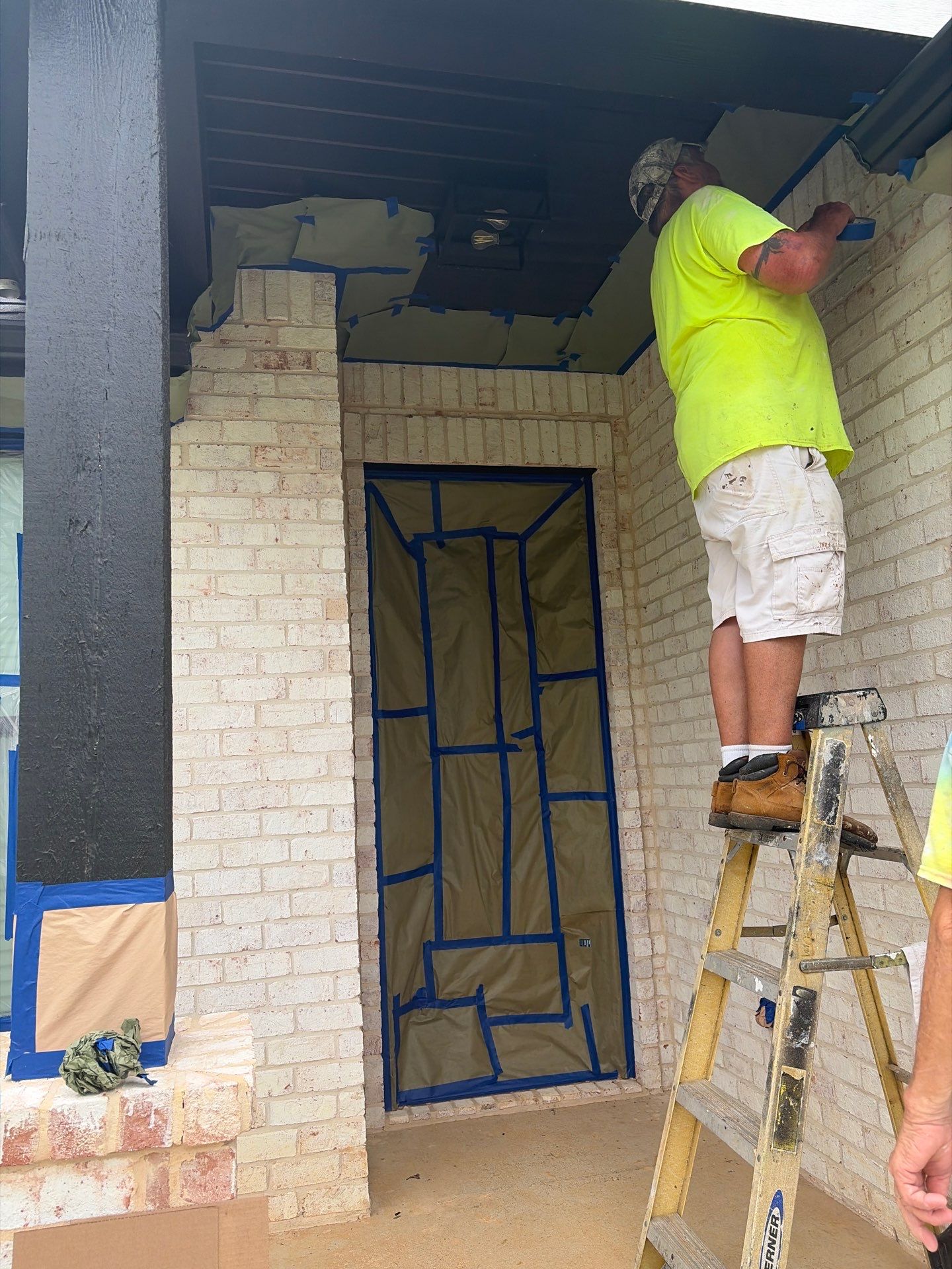 Bright Brick Repaint in Tyler, TX by Quality Coats Painting