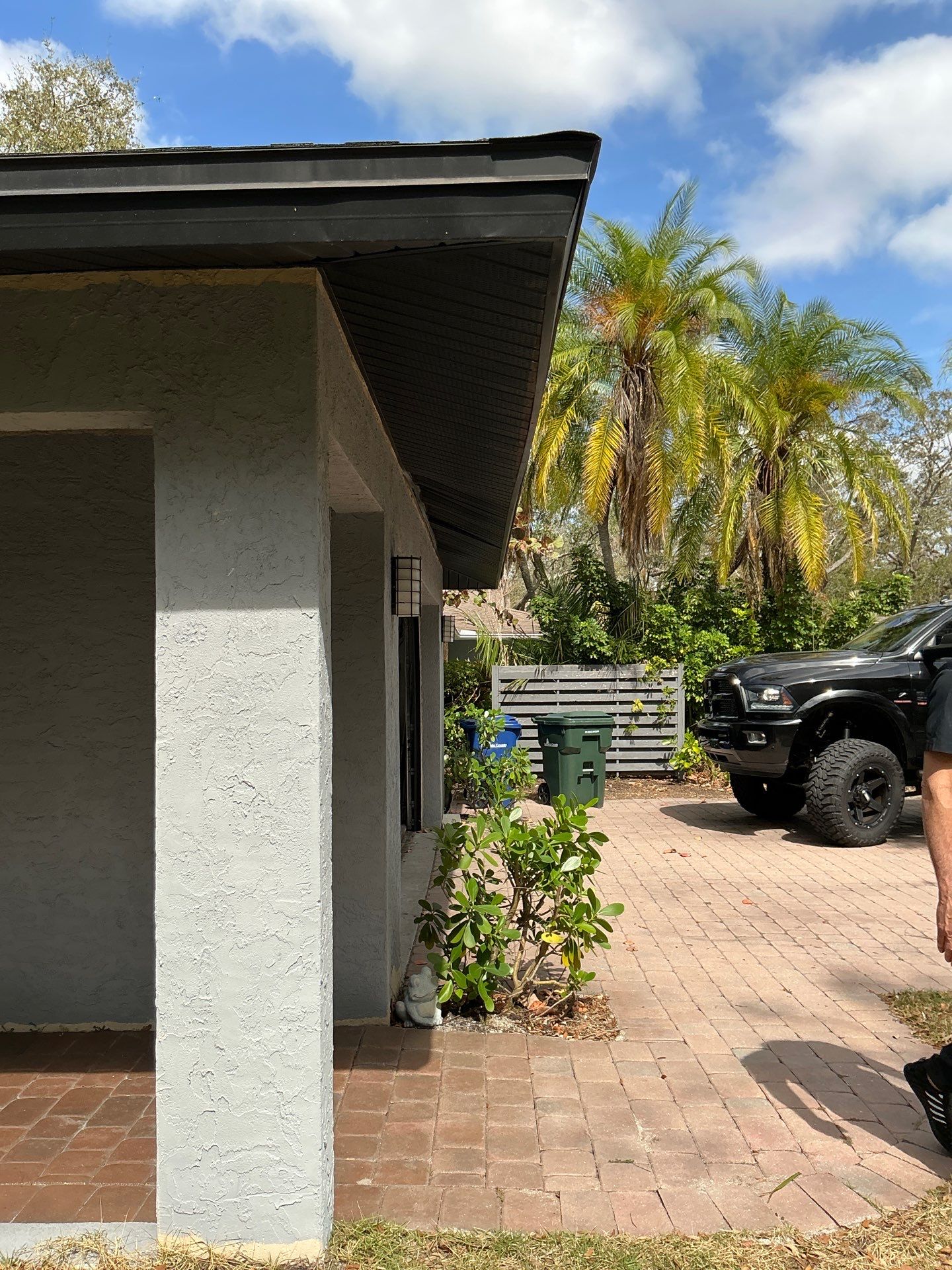 Gutter Repair Service in Sarasota FL - Black Soffit by Gutter Professors