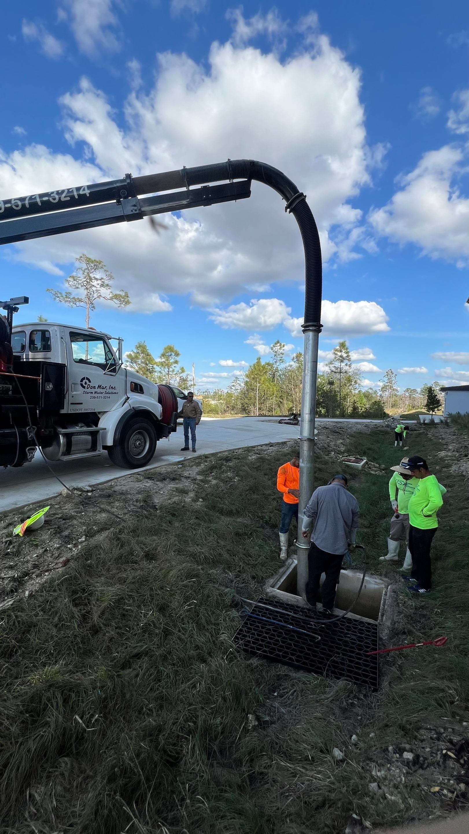 New Construction Stormwater Catch Basin Cleaning by APS Power & Water
