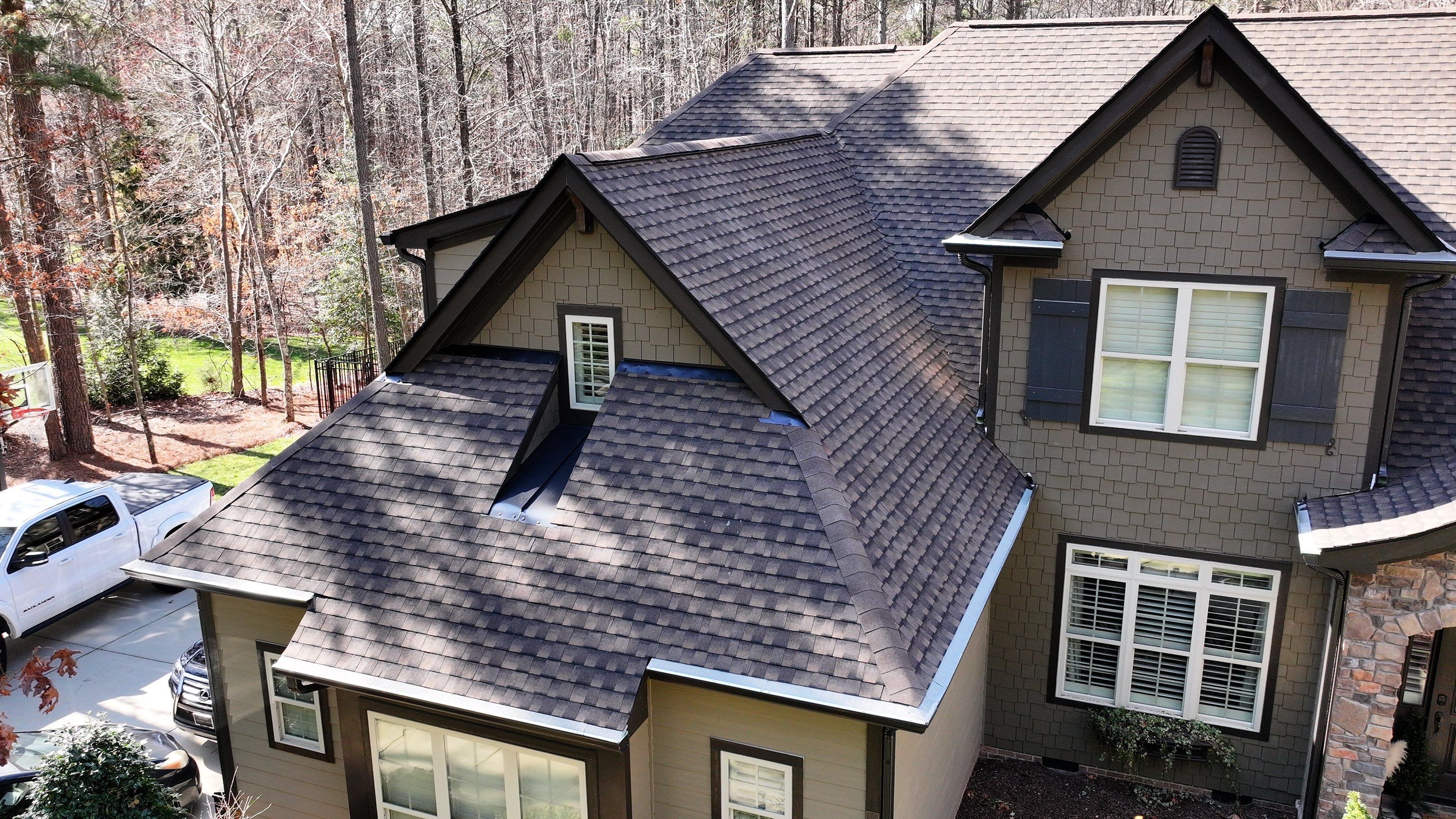 Roof Replacement - New GAF Timberine Ultra HDZ Barkwood shingle by Pro Performance Roofing