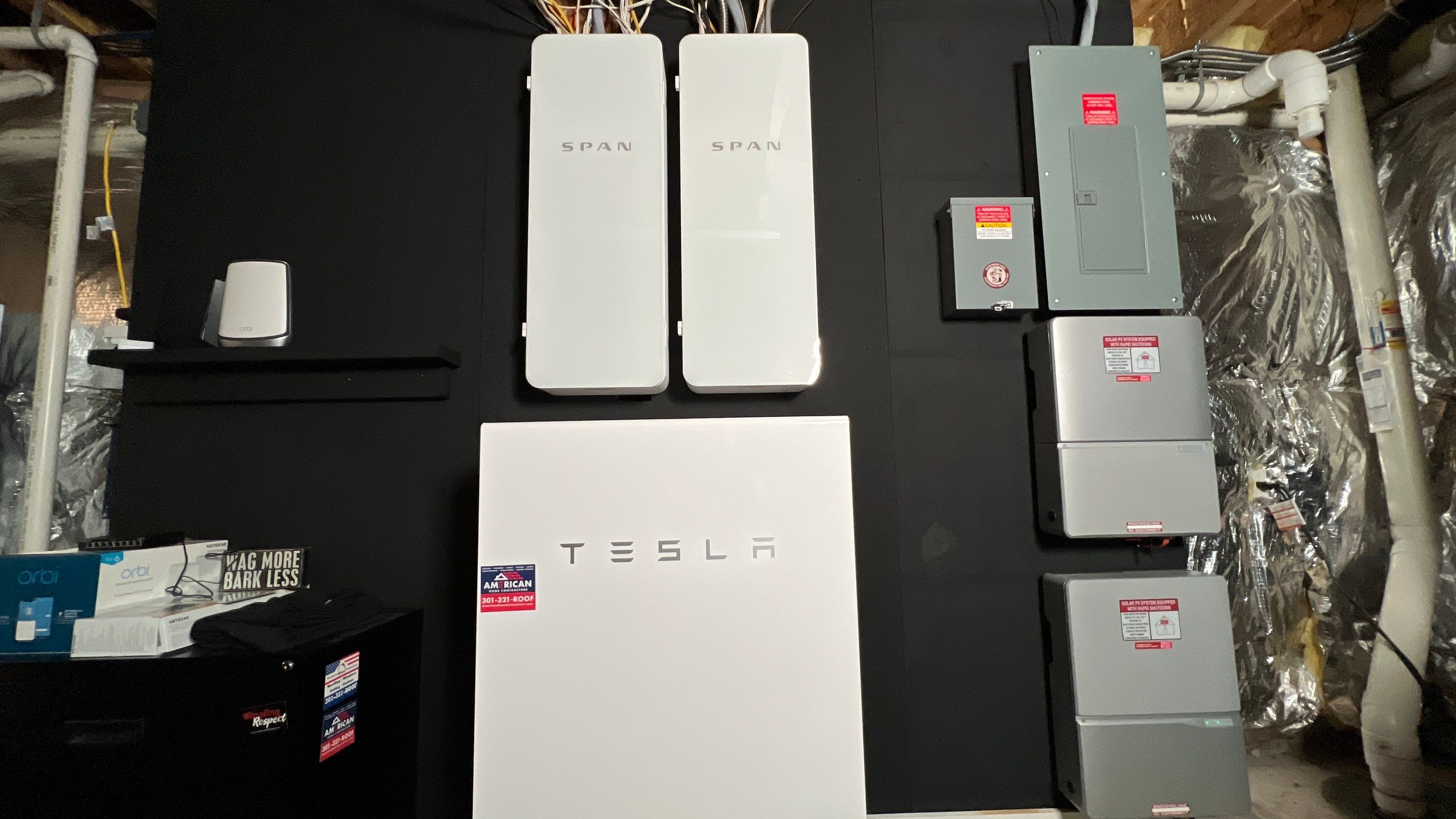 SPAN Panel + Tesla Powerwall 2 Installation by American Home Contractors