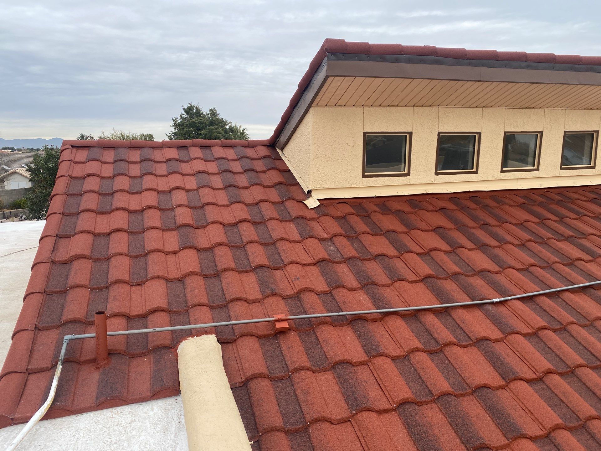 Terra Cotta Stone Coated Steel by Reimagine Roofing
