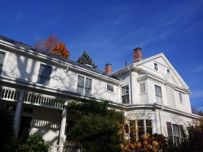 Winchester, MA Gutter Installation using 4x5 FiberGlass Gutter with Moulding