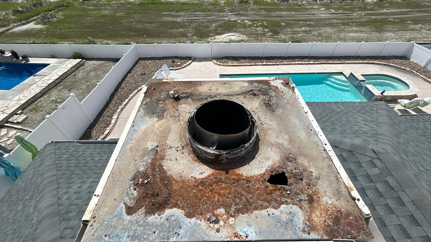 Chimney Cap & Chase Replacement using Galvanized Chimney Cap & Chase by Lighthouse Roofing