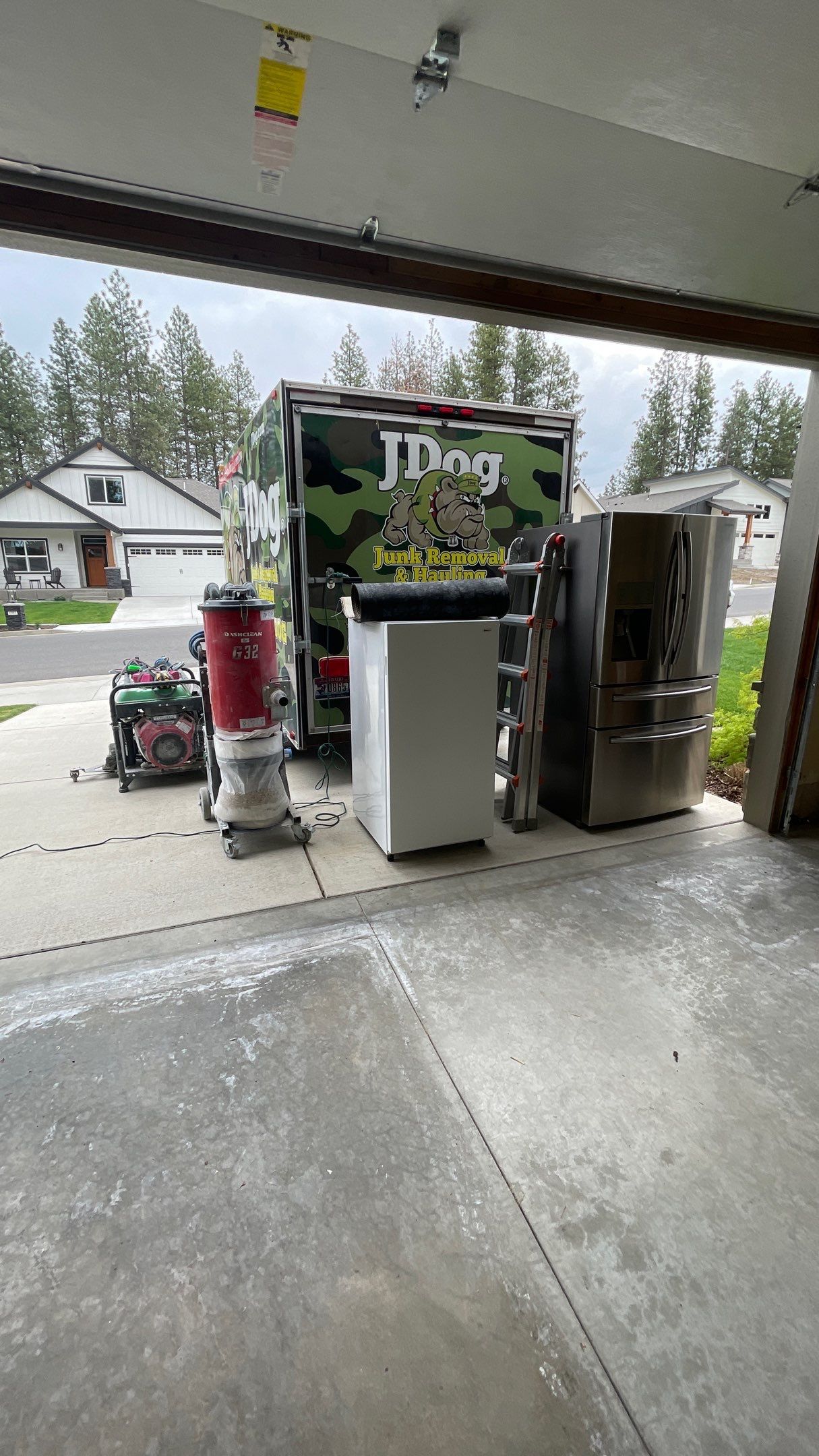 Garage Transformation using Smoke Colorway by Croc Coatings, LLC