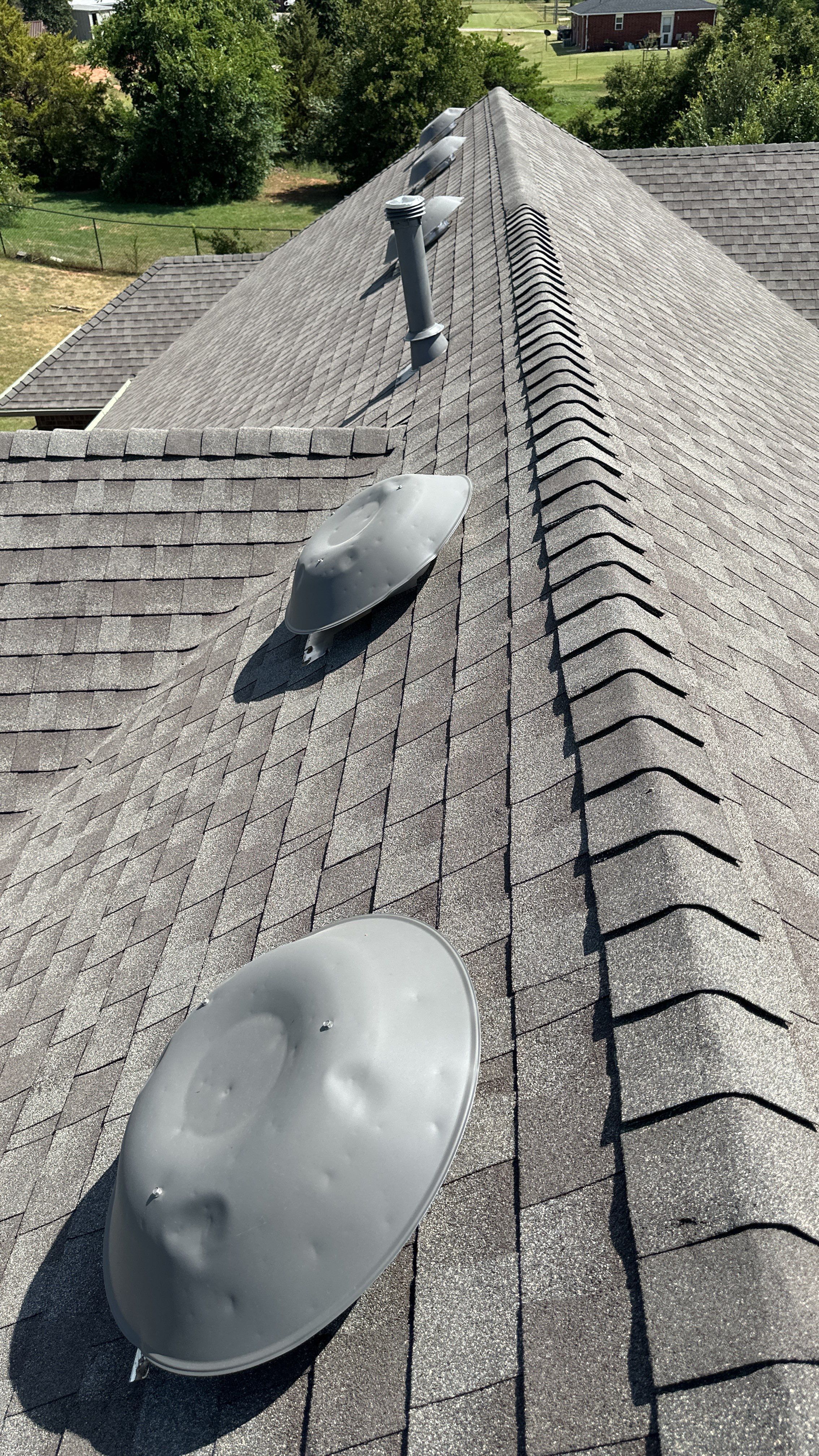 Reroof using GAF HDZ Weathered Wood by Castillo Roofing