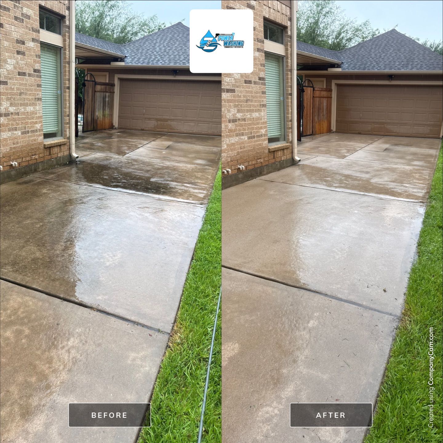 Residential Concrete Surface Cleaning and Fence Restoration in Missouri City by Zeal Power Washing