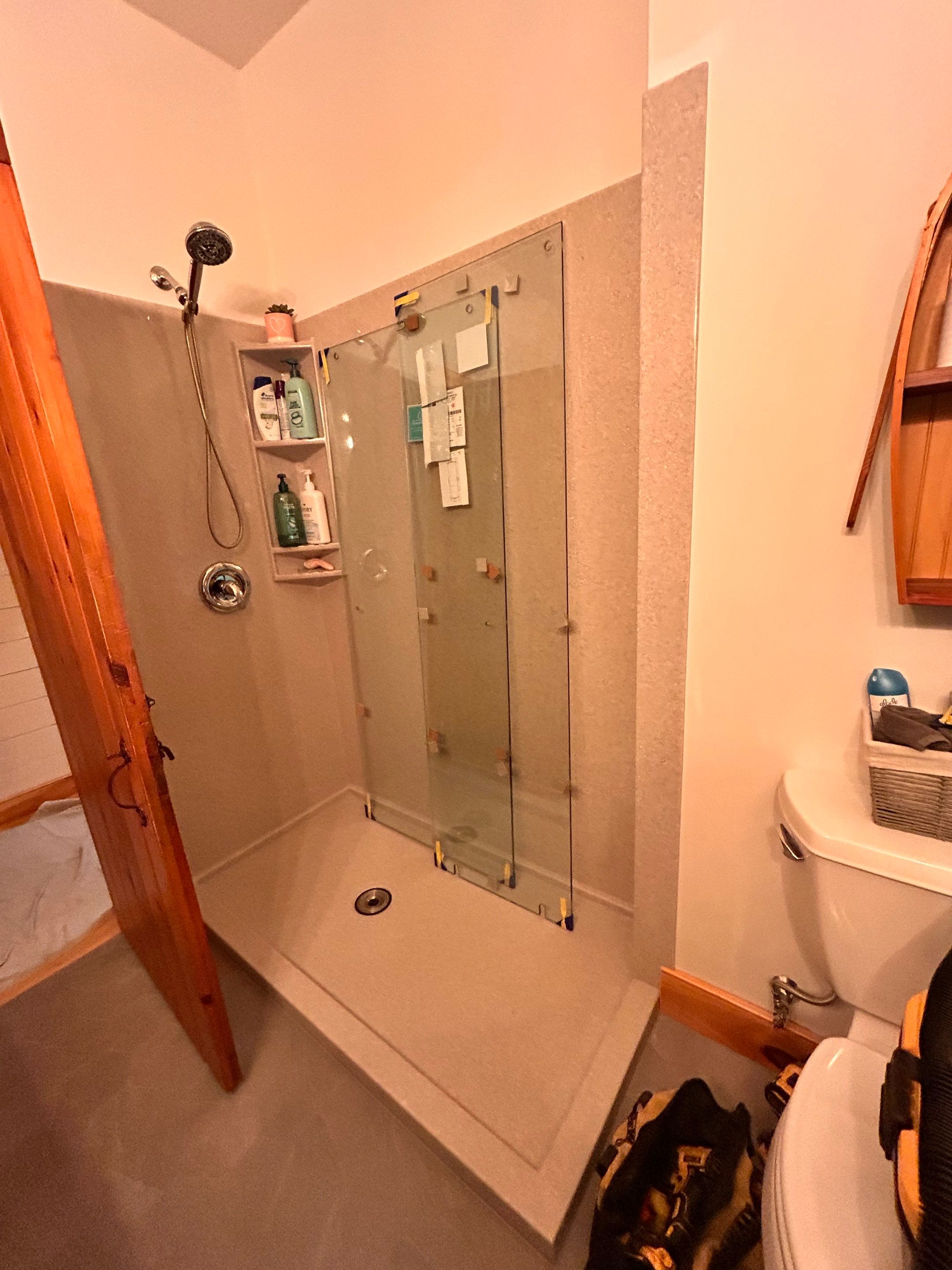 Shower using Tempered Shower Glass by Cheshire Glass Company