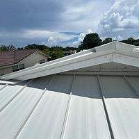 24ga 1.5" Mechanical Seam Solar White by Total Roofing System The Metal Roof Experts