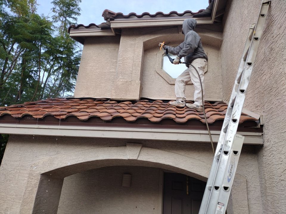 Build Year: 2000; 1950 s.f.; Residential Single Family Home in Phoenix AZ 85024 by Crash of Rhinos Painting & Garage Floors