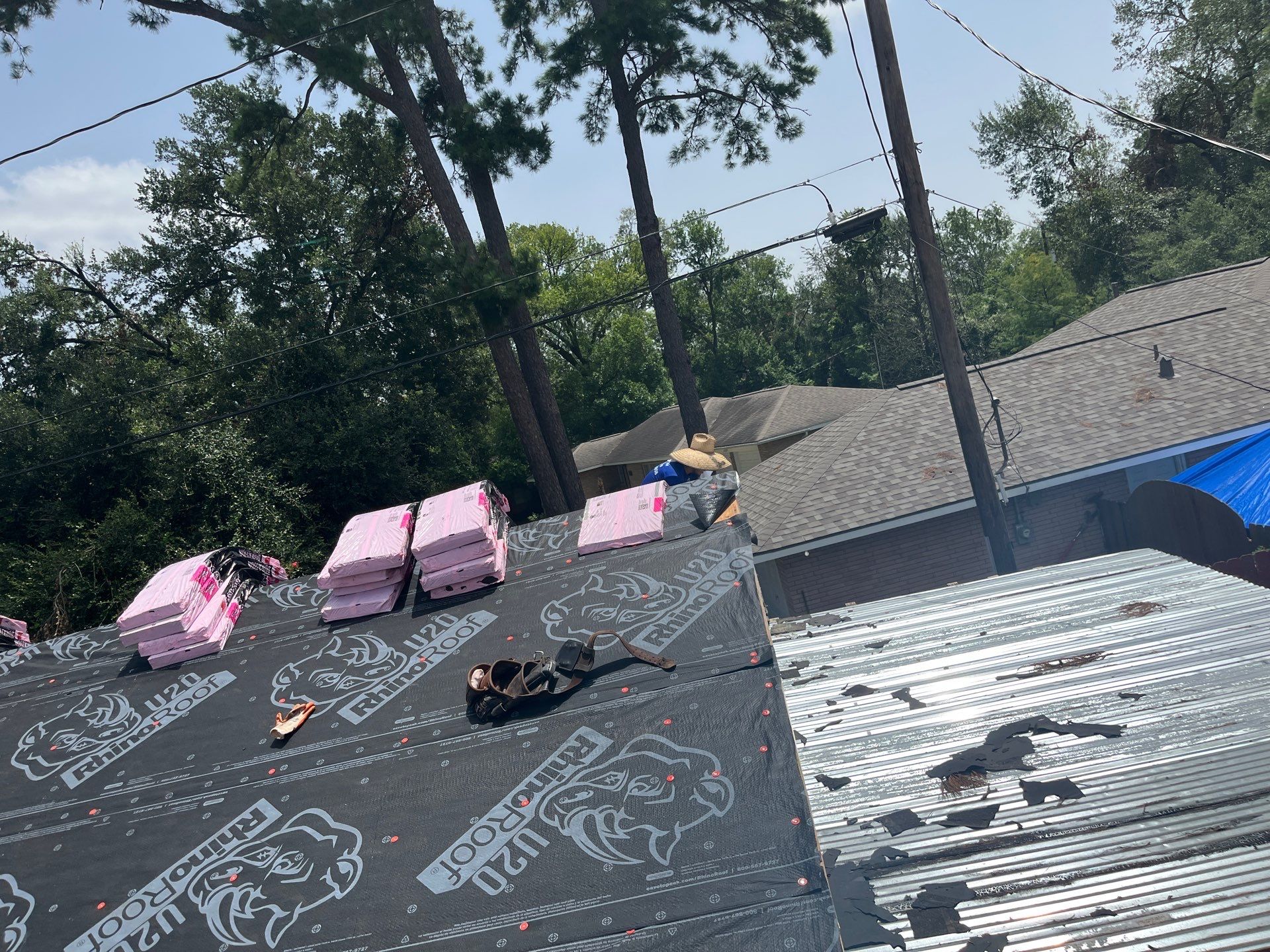 Residential Roofing Installation using Owen's Corning Duration (Lifetime) Shingles by Roof Repair Company