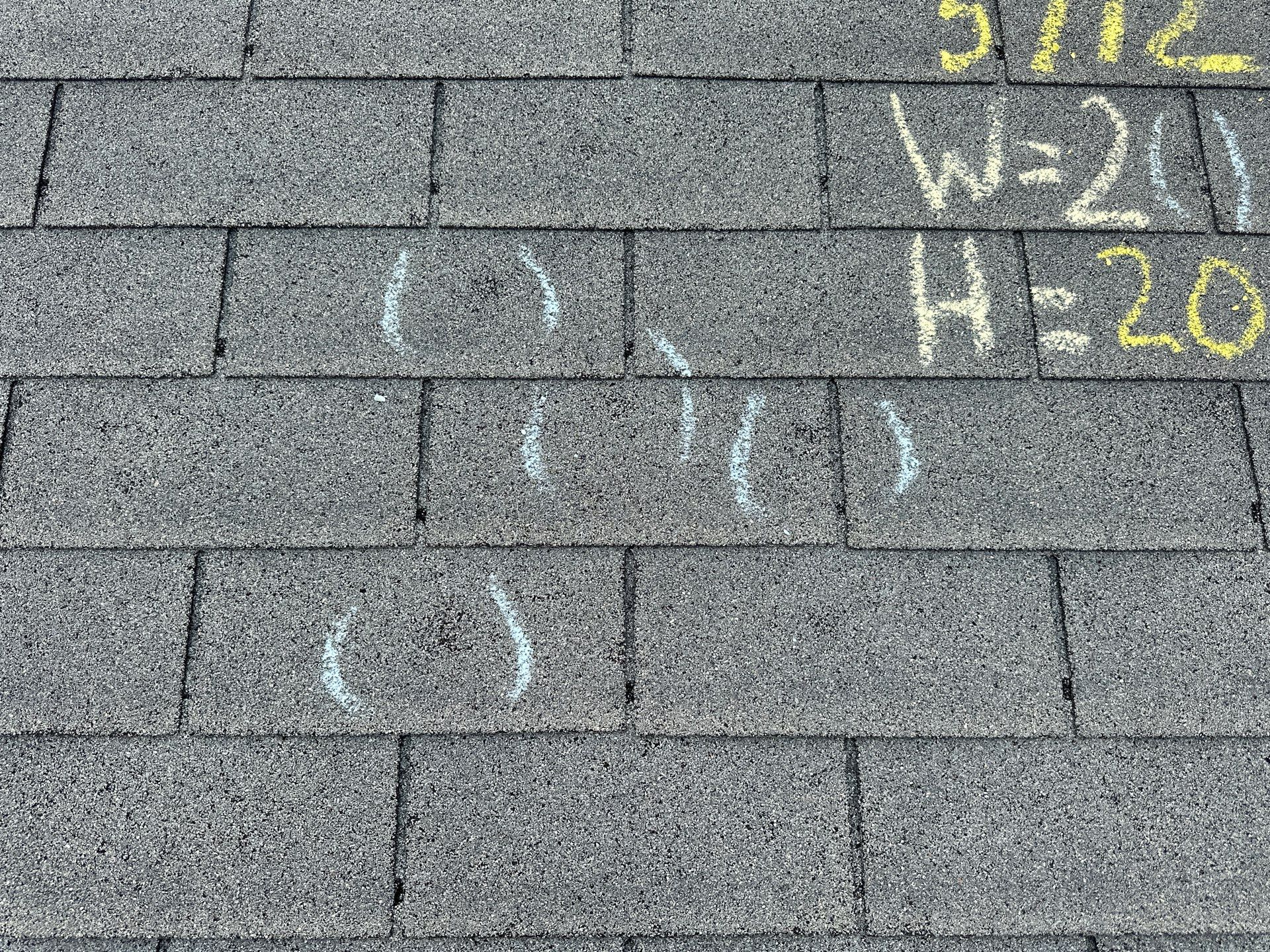 Solid Hail Damage - 3 Tab by Paragon Roofing