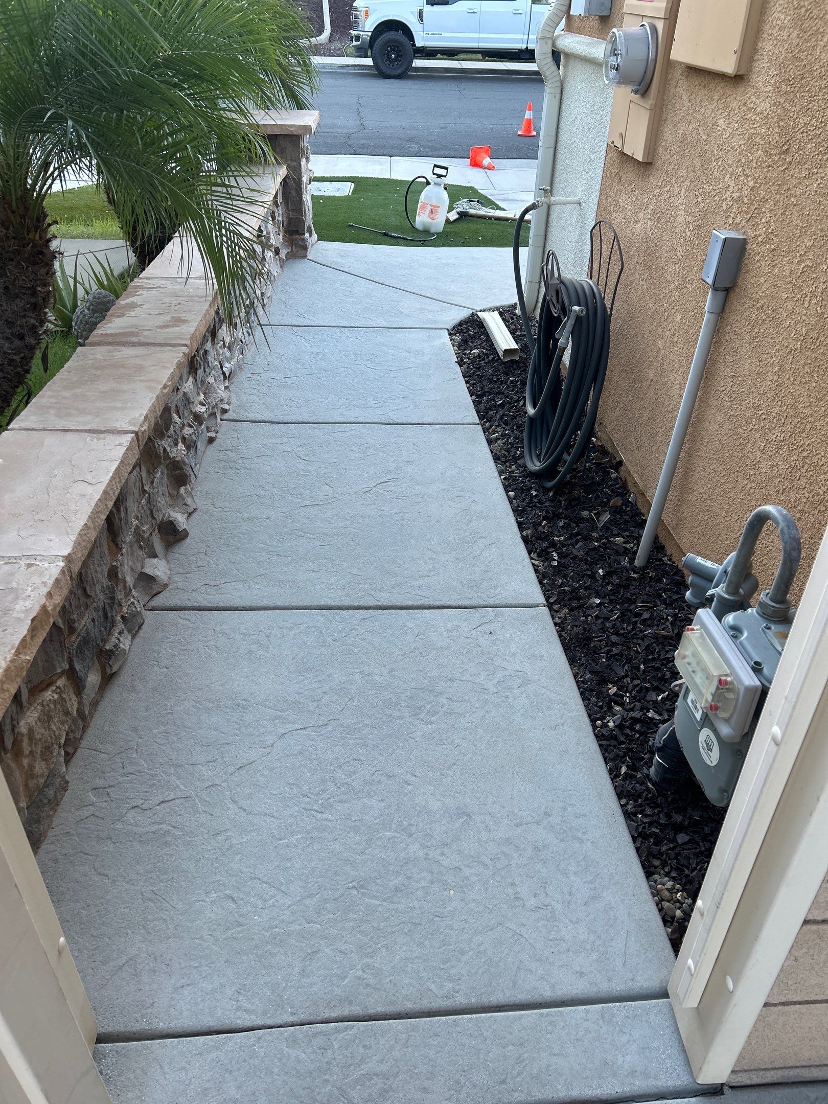 Sandblasting Paint Off Concrete & Sealing in Lake Elsinore, CA by La Power Washing Inc