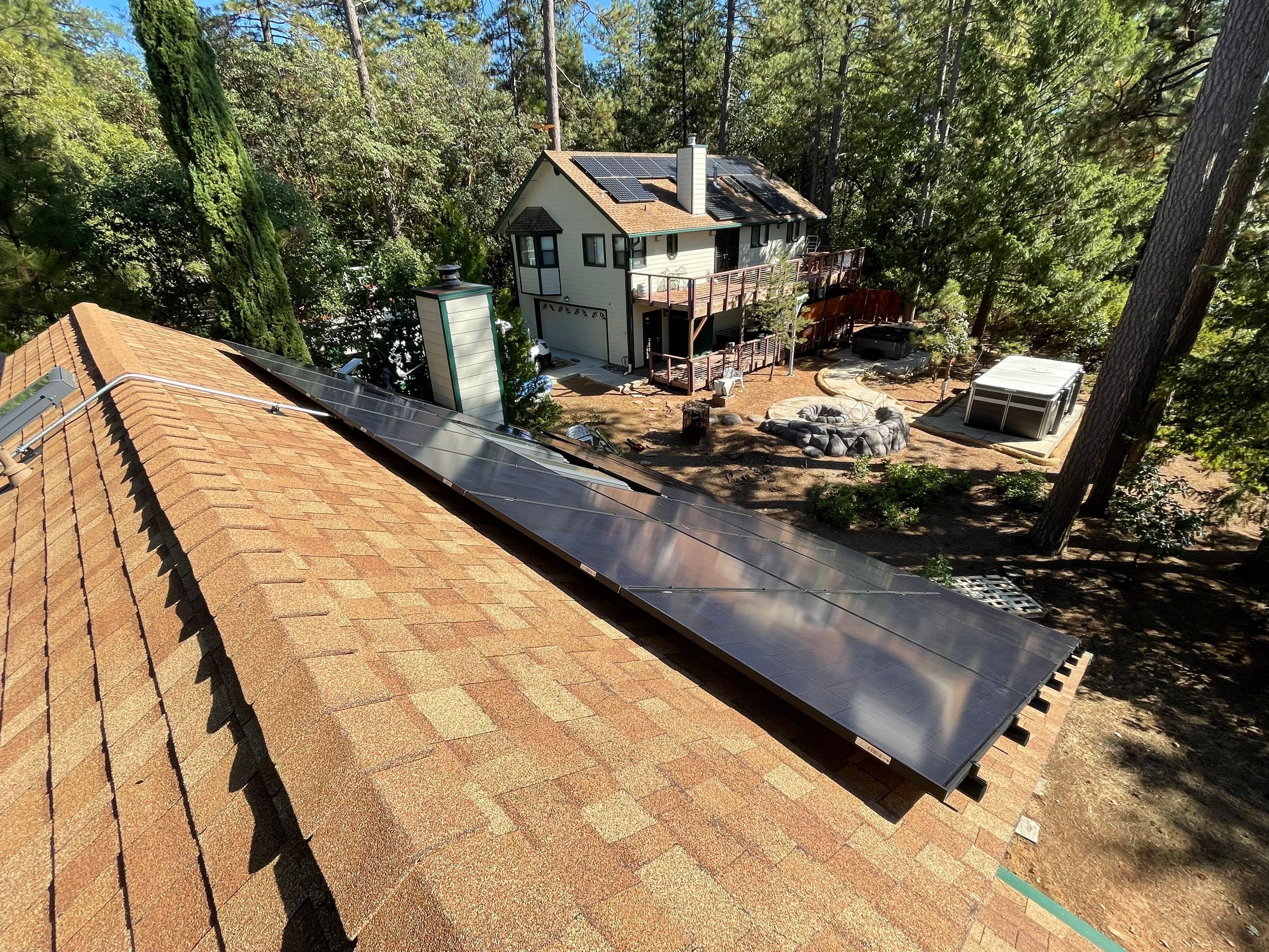 Solar Panel Installation using REC Solar Panels by Byers Enterprises 