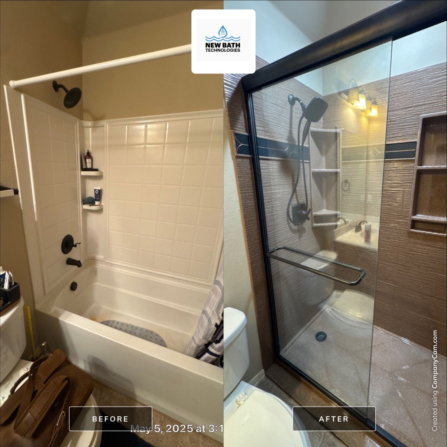 Upstairs Bathroom (Onyx Collection) by New Bath Technologies