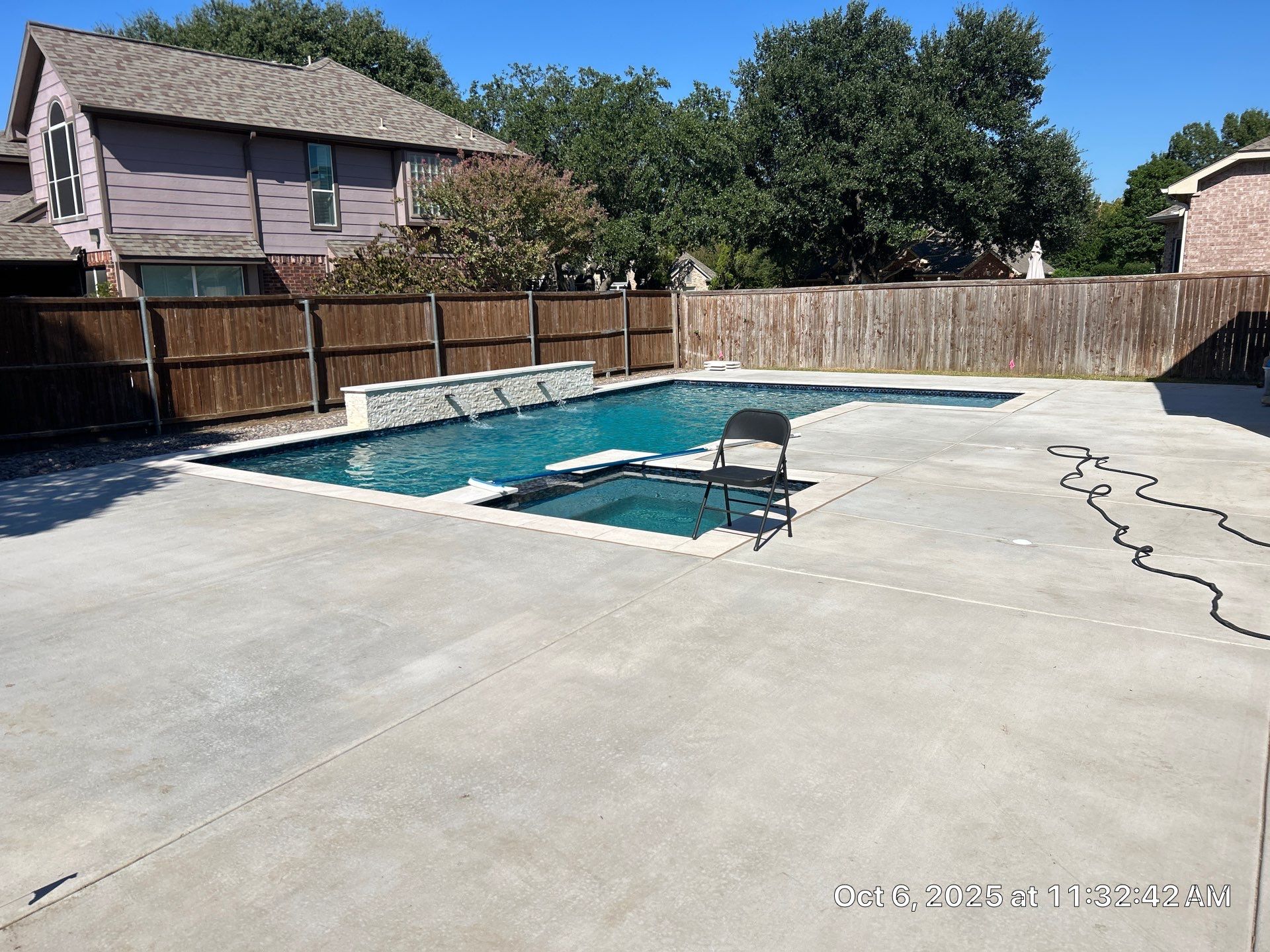 Geometric Pool with Tanning Ledge by Pinnacle Pools and Spas - DFW