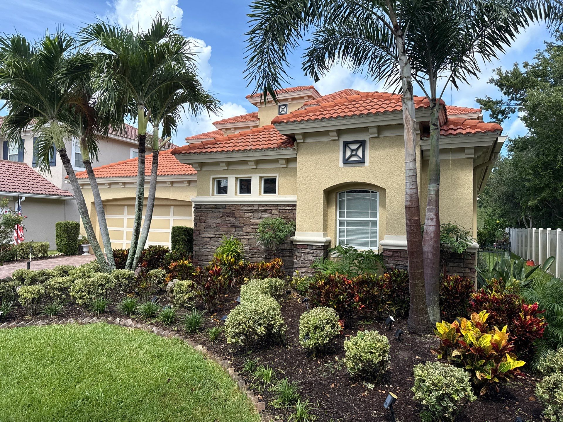 Soft Wash Tile Roof Cleaning in Sonoma Community, Sarasota, FL by Sunshine AquaWash