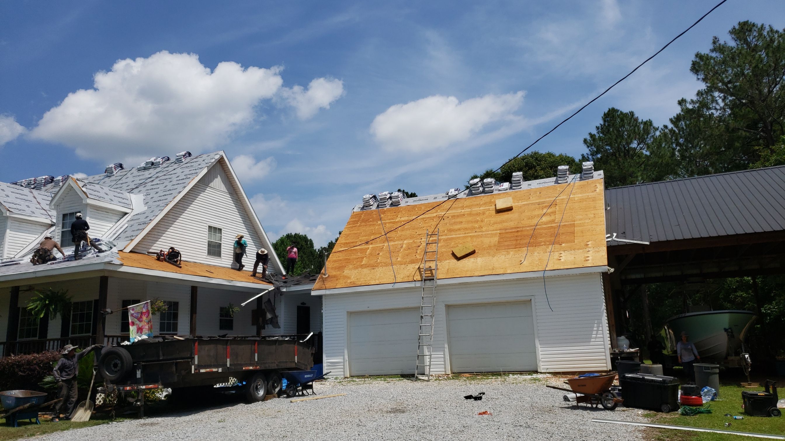 Residential Roofing Installation using Roof Replacement by American Roofing & Construction LLC