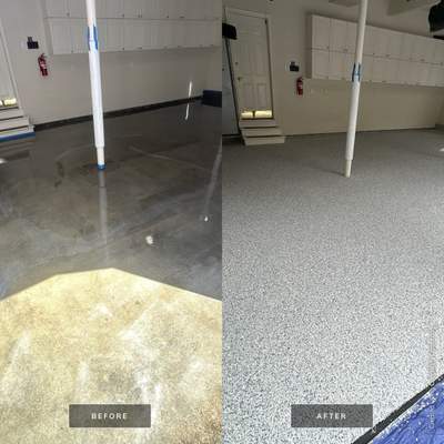 Concrete Floor Coating Transformation