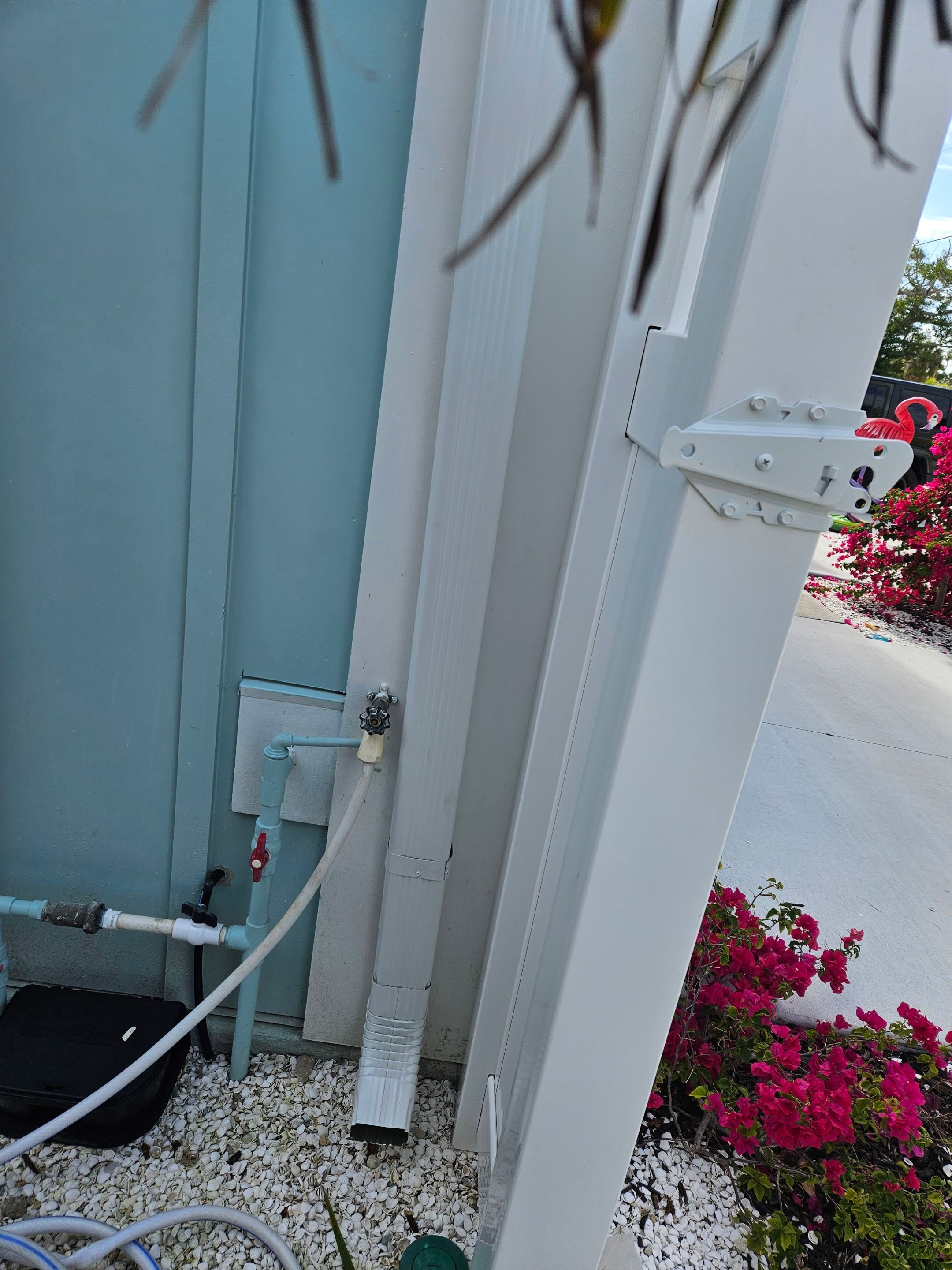 New White Seamless Gutters Installation and Downspouts, Reseal Gutters in Fort Myers Beach, FL  by Gutter Professors