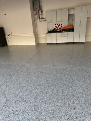 Garage Floor Coating using Coyote