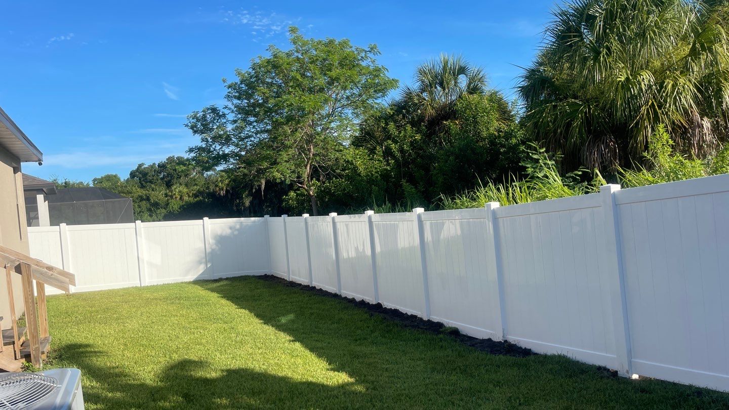Parrish, FL 6ft. Tall White Vinyl Privacy Fence by Asap fence and gates, LLC
