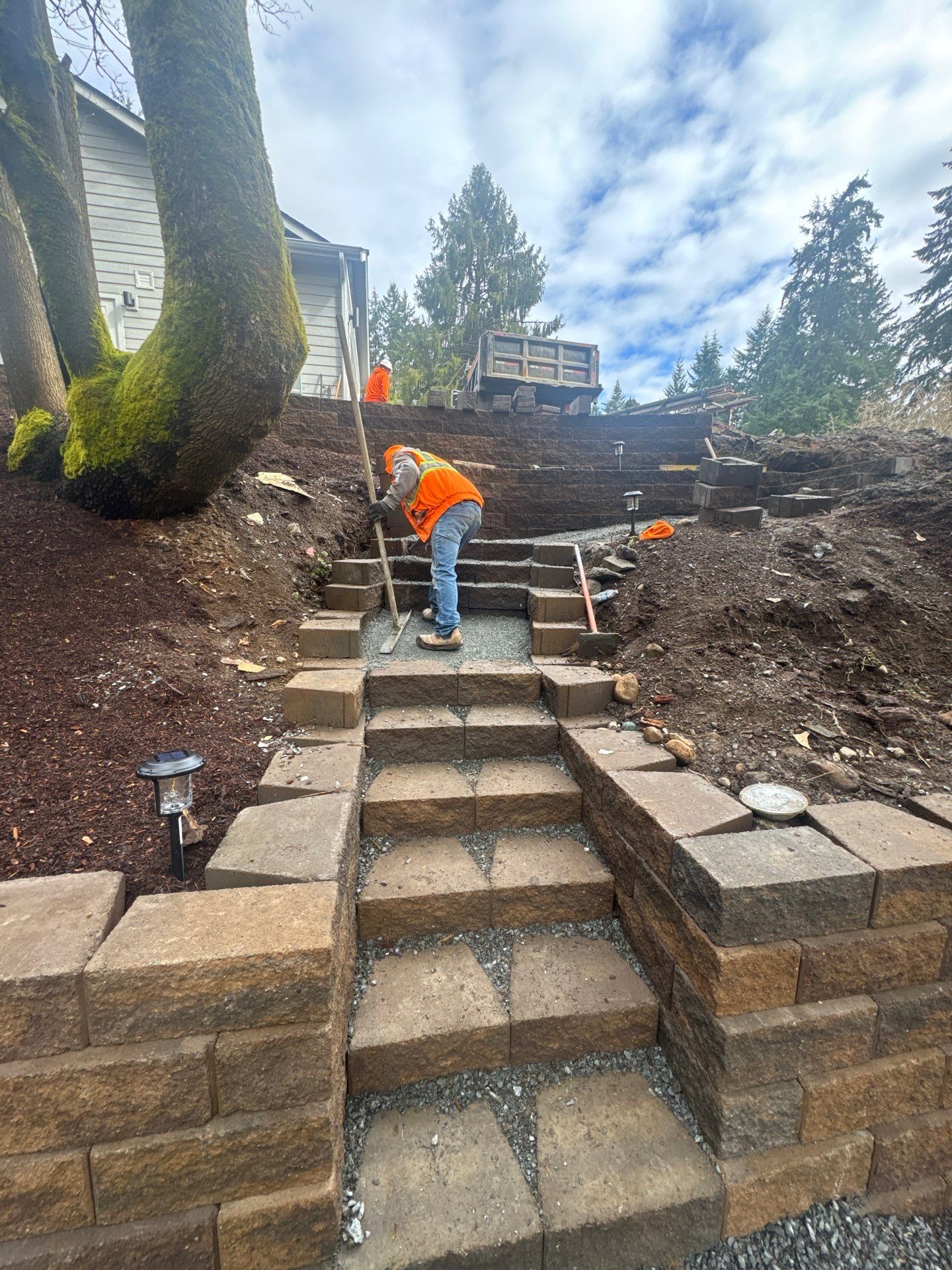 Retaining Wall and Backyard Renovation | Everett  by Jireh Asphalt & Concrete Inc 
