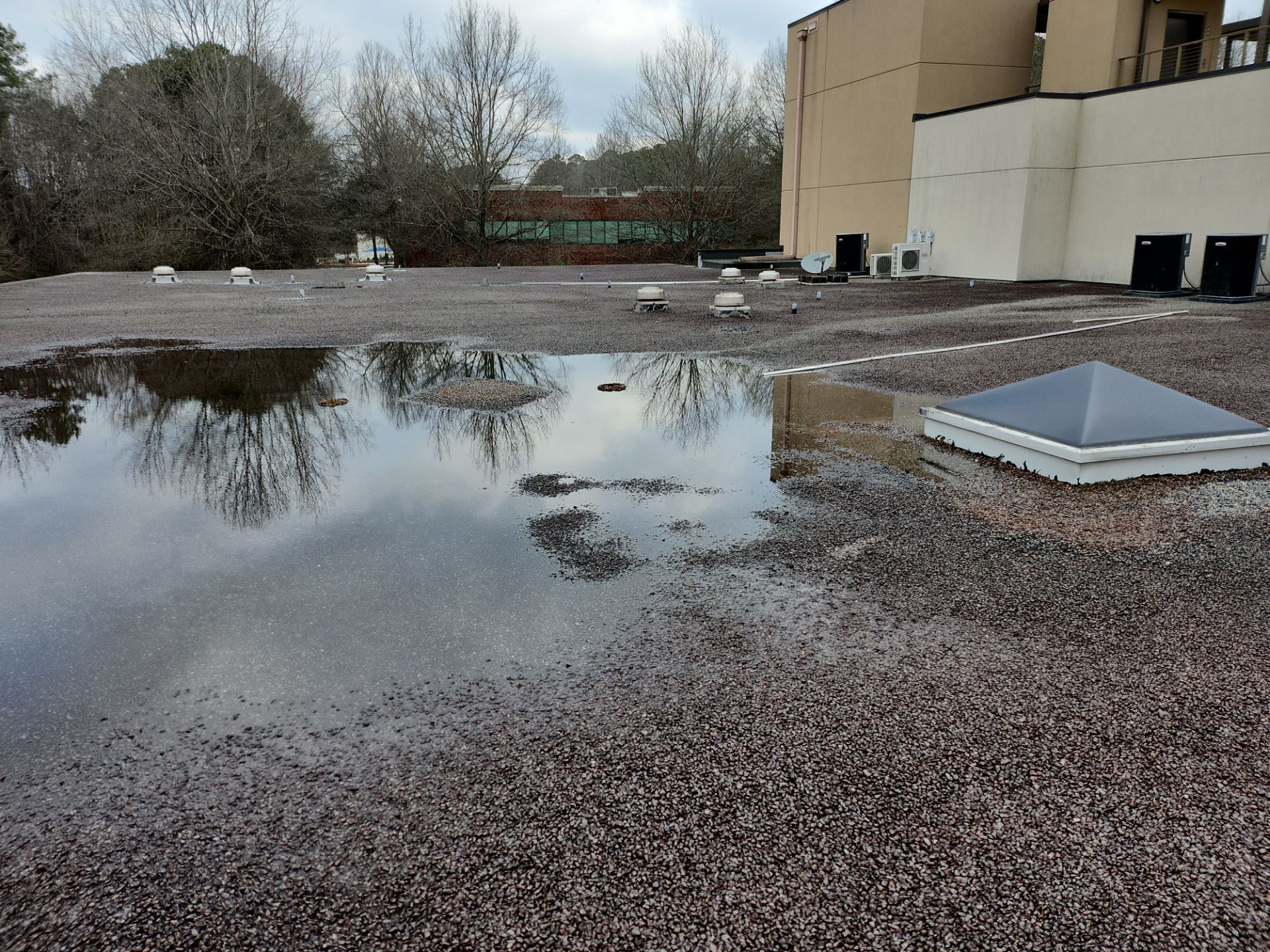 Important to keep drains clear 💦 by Georgia Roof Advisors