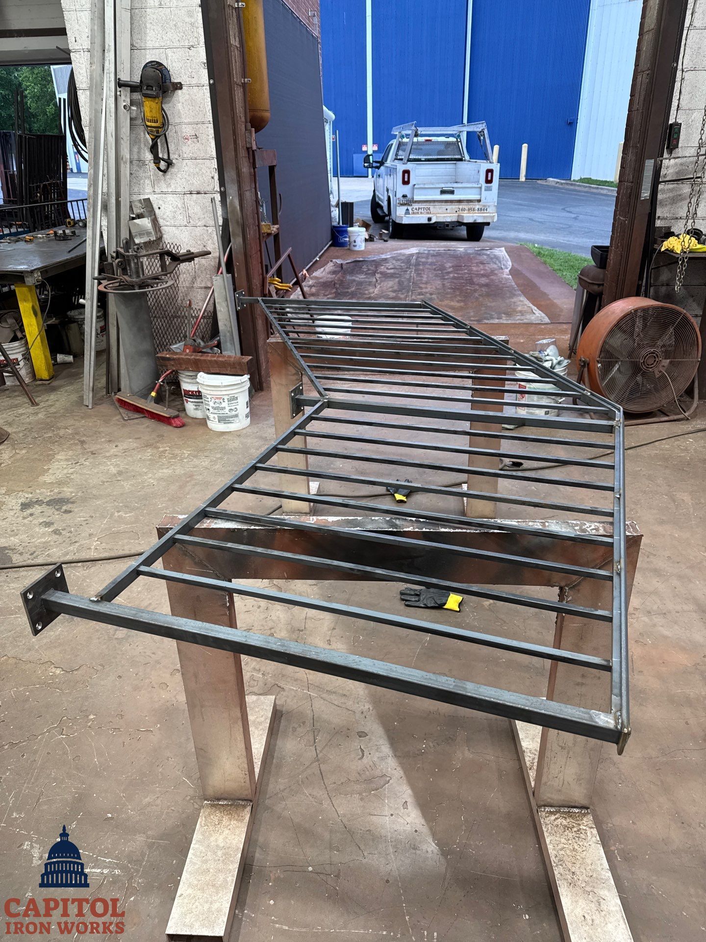 Traditional Steel Picket Guardrails – Residential Exterior – Gaithersburg, MD by Capitol Iron Works