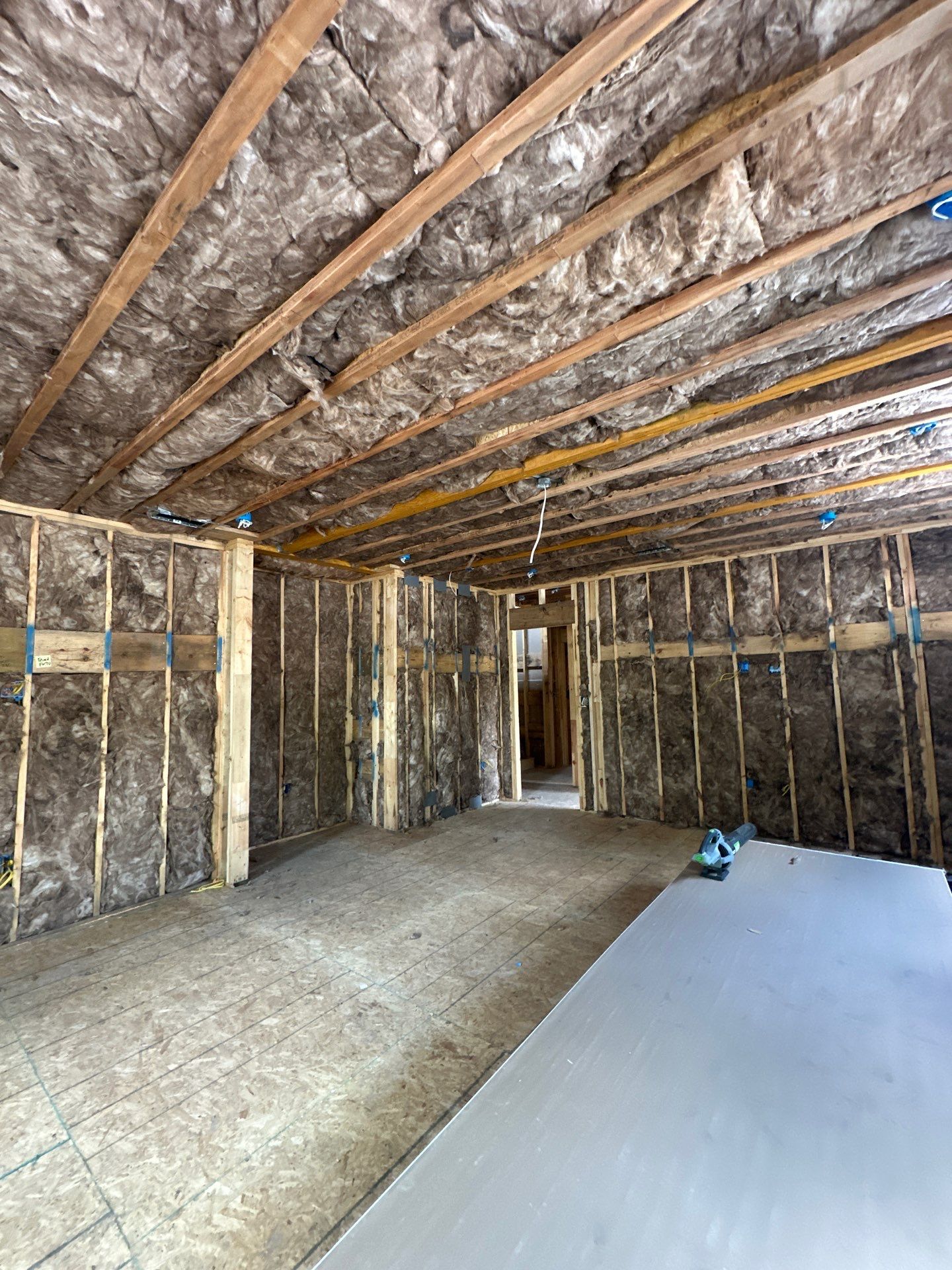 Full install on this new beautiful custom home in Dallas by Apex Insulation Solutions