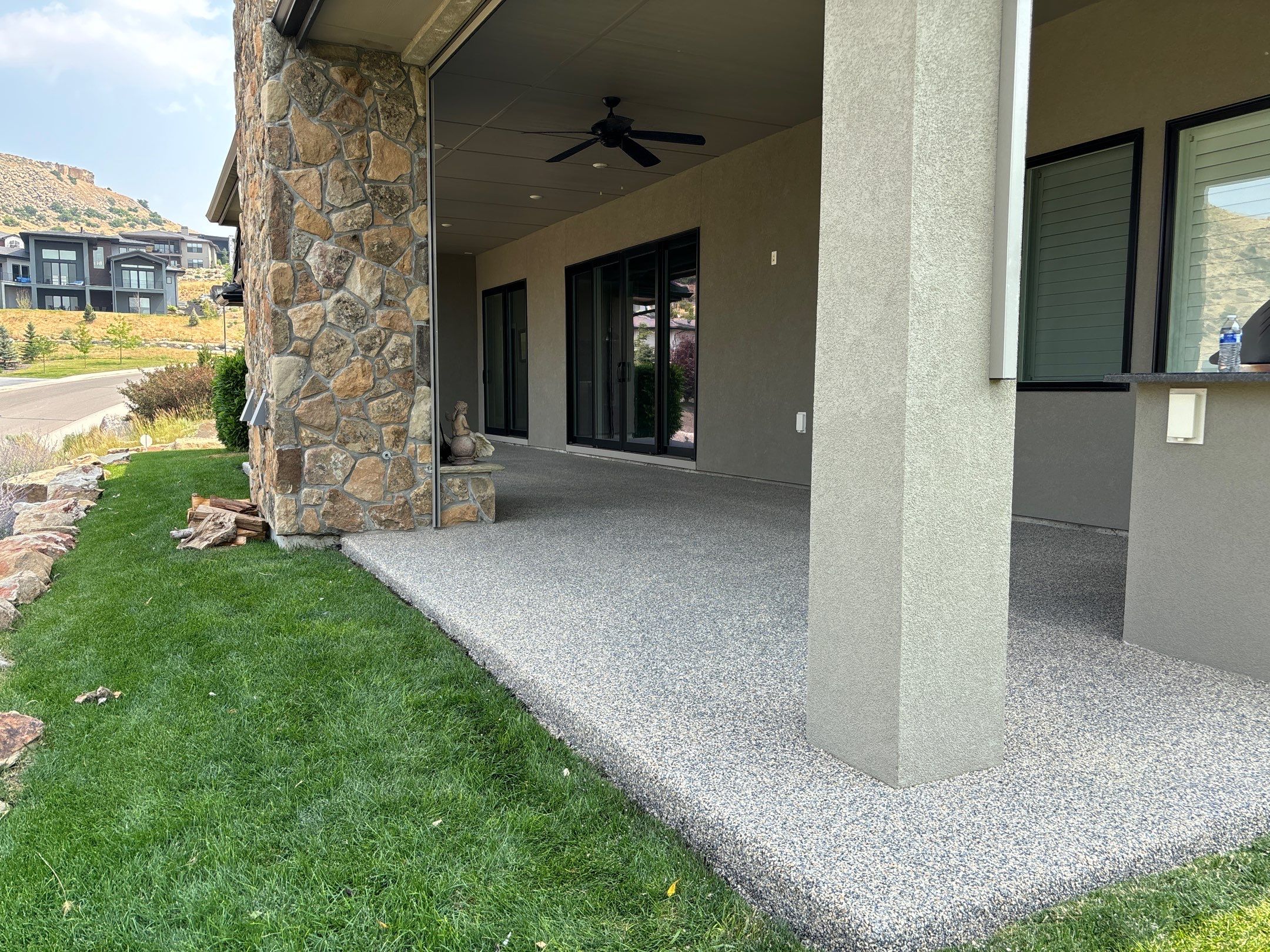 Beautiful New Patio Resurface for Lance by Mr. Mudd Concrete