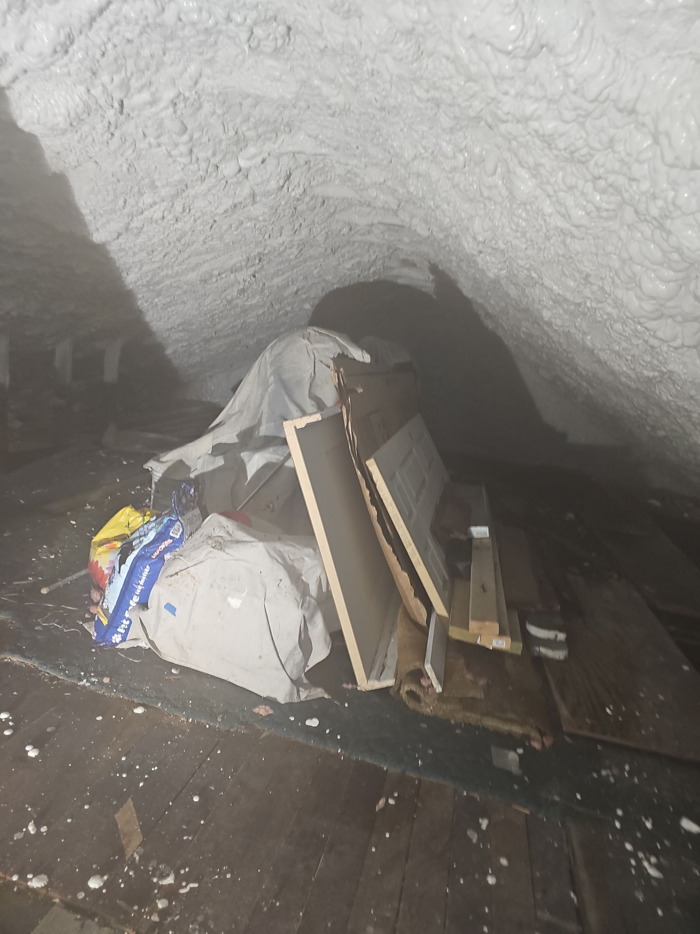 Attic Insulation using open cell spray foam by NYS Foam & Energy