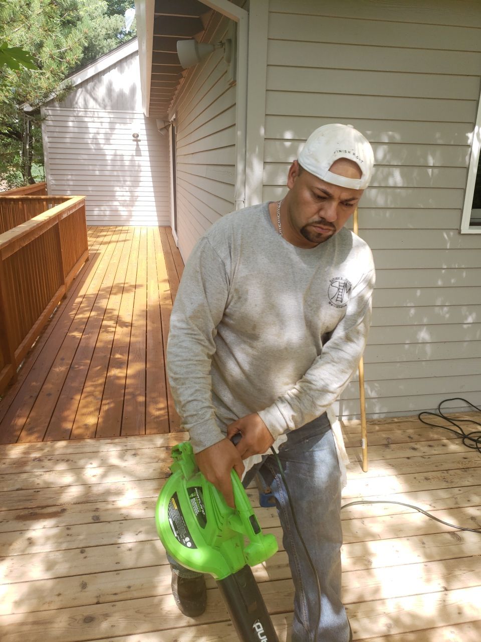 Deck Restoration using Armstrong-Clark Semi-Transparent Cedar 97229 by Paul Schopp