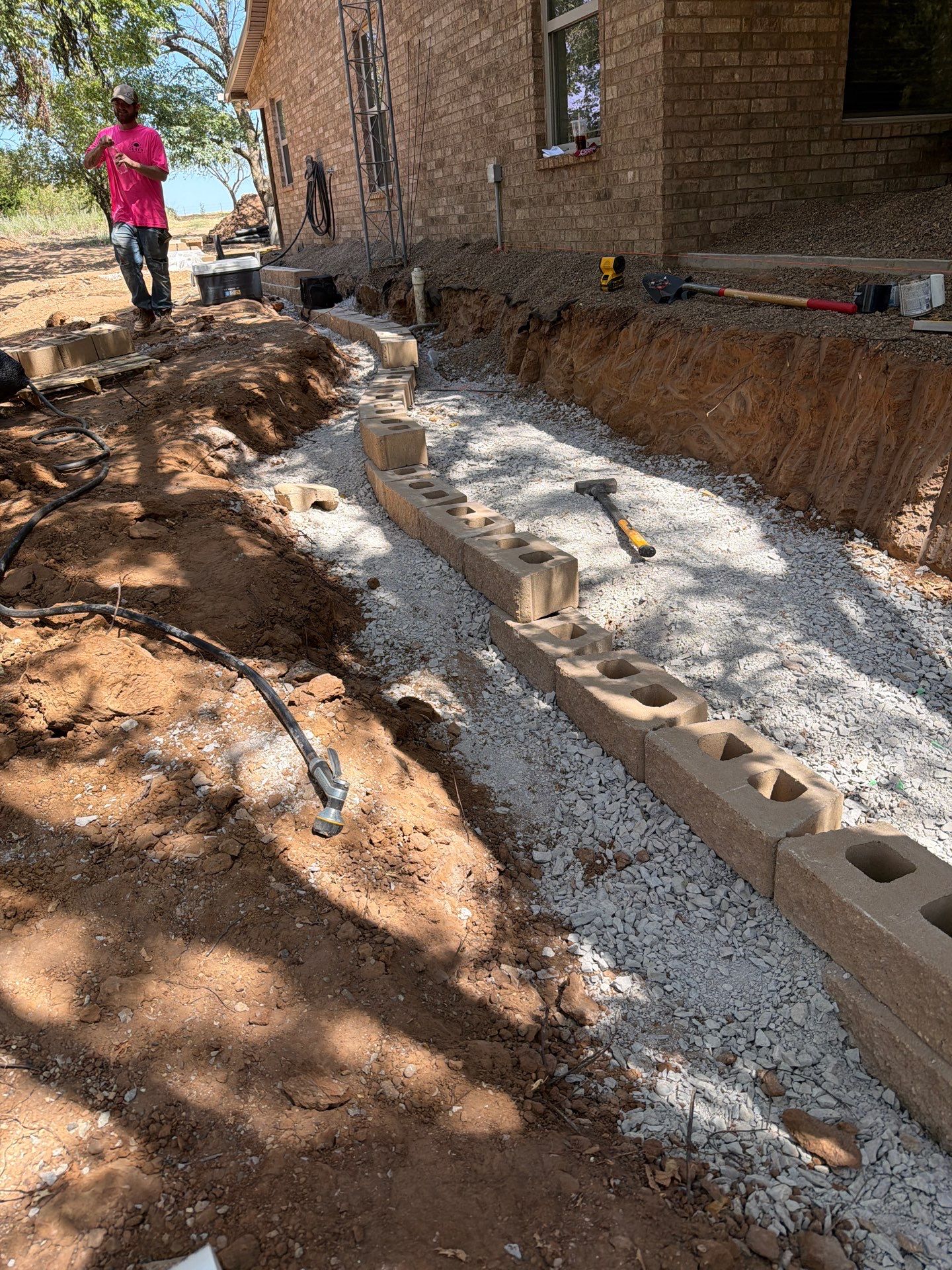 Retaining Wall by Clays Services Inc