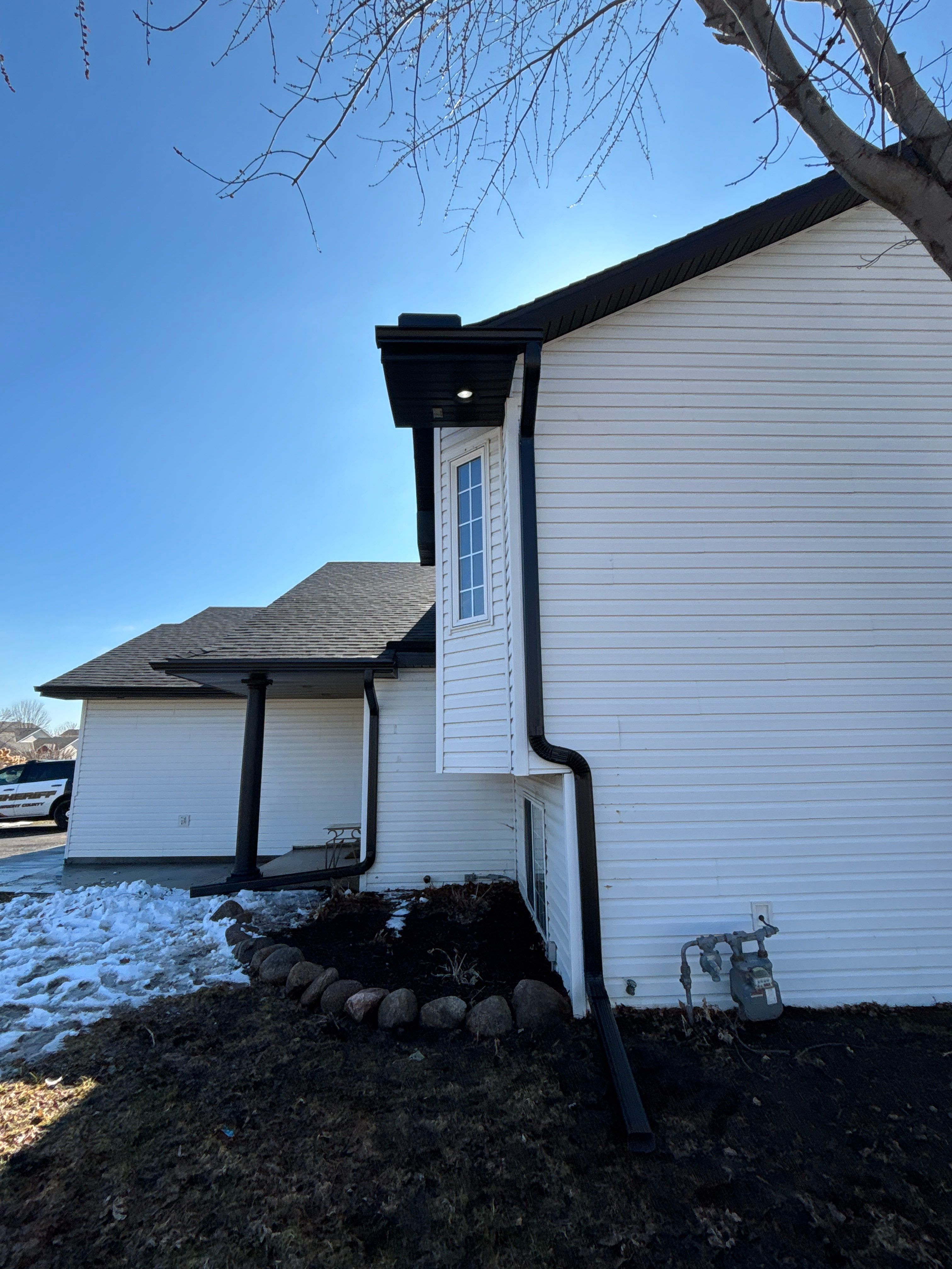 High-Contrast Seamless Gutter Installation for Buffalo Residential Property by Next Level Seamless Gutters / Exteriors Inc.