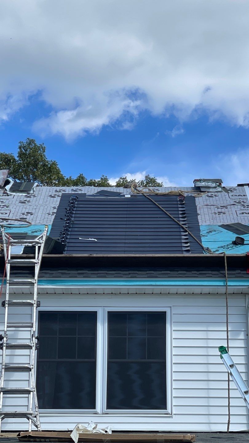 Where integrity meets innovation: Our very first installation of GAF energy timberline solar shingles by DiGiorgi Roofing and Siding Inc