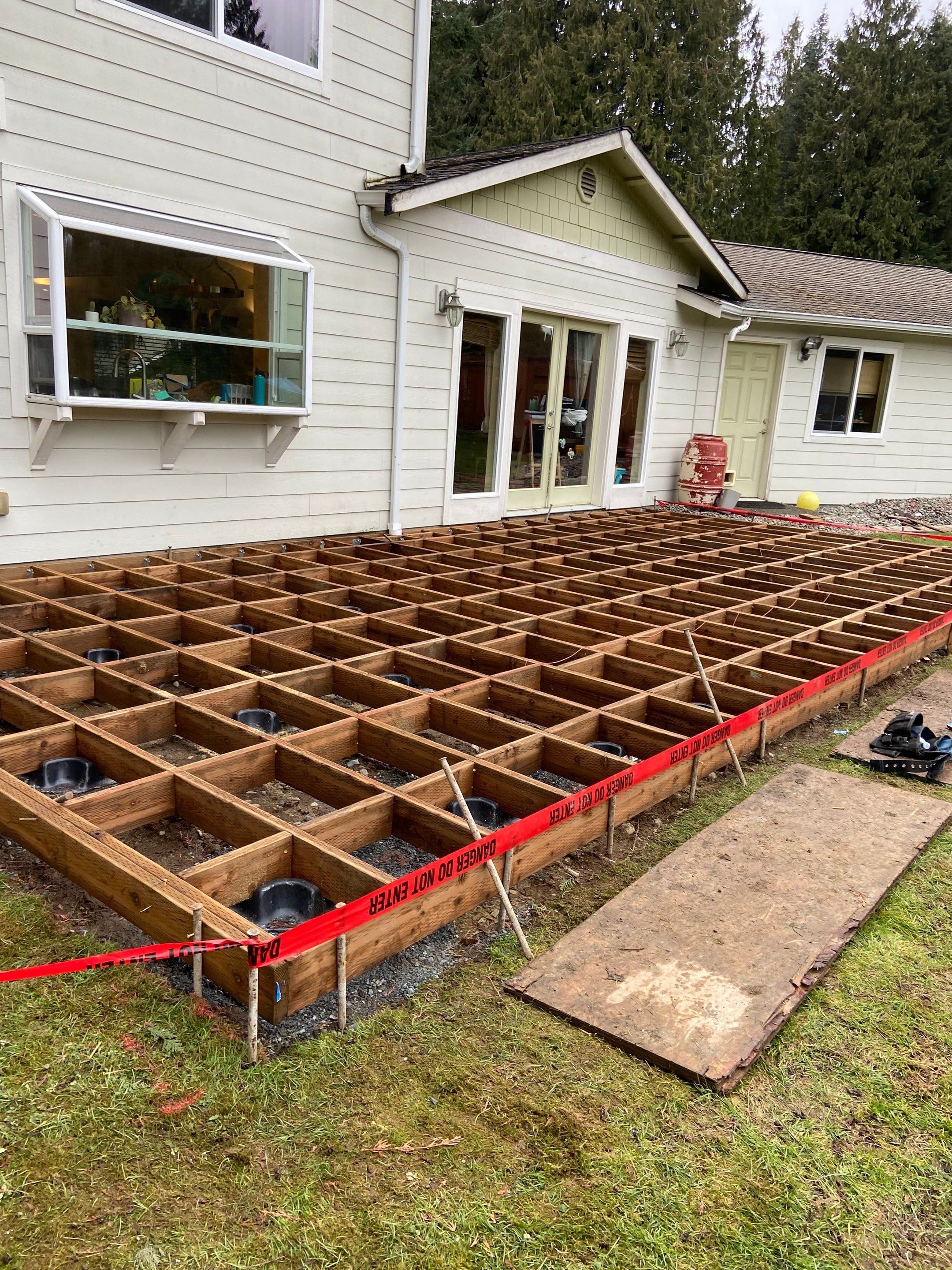 Daniel | Back Deck Installation  by Jireh Asphalt & Concrete Inc 