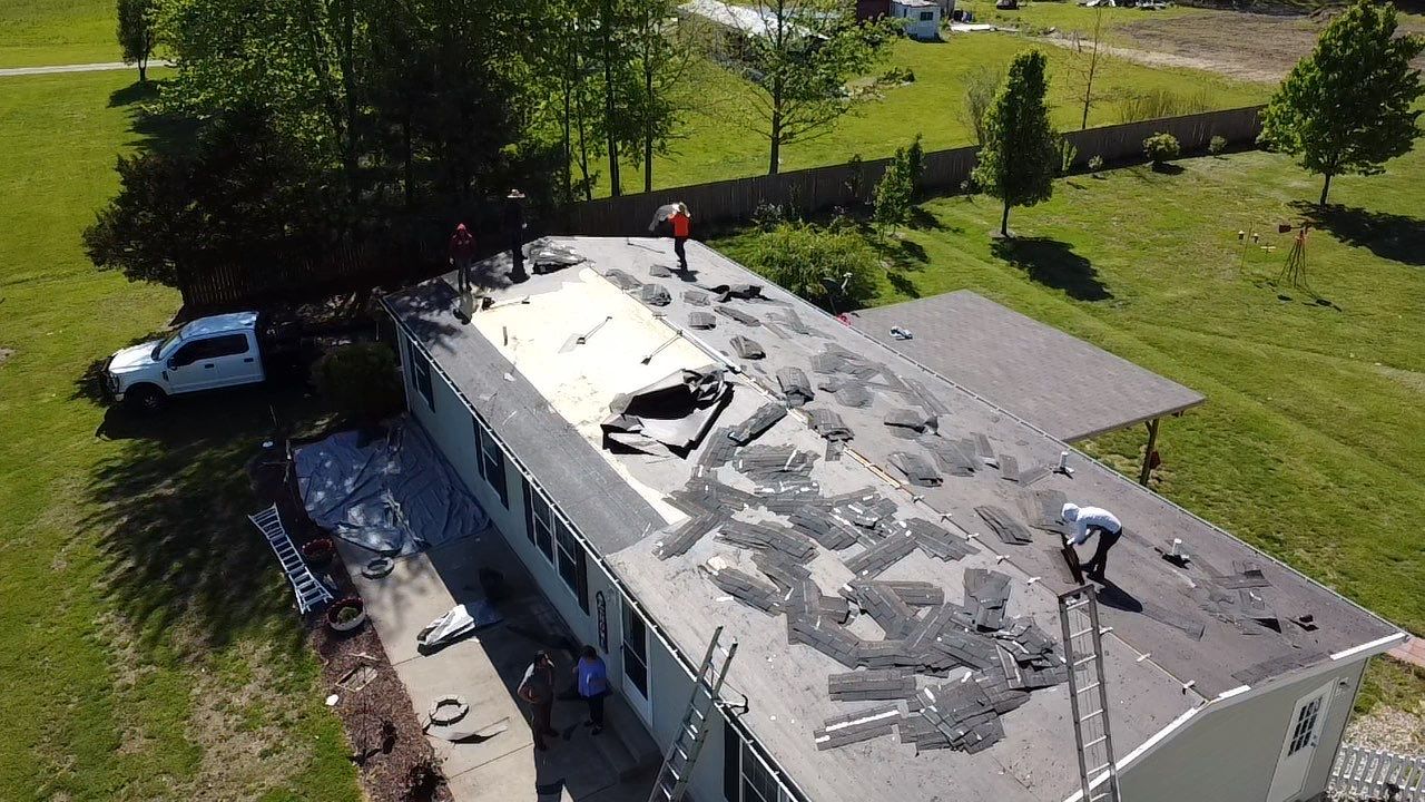 Residential Roofing Installation using Owens Corning Estate Gray Duration by Storm Contracting 