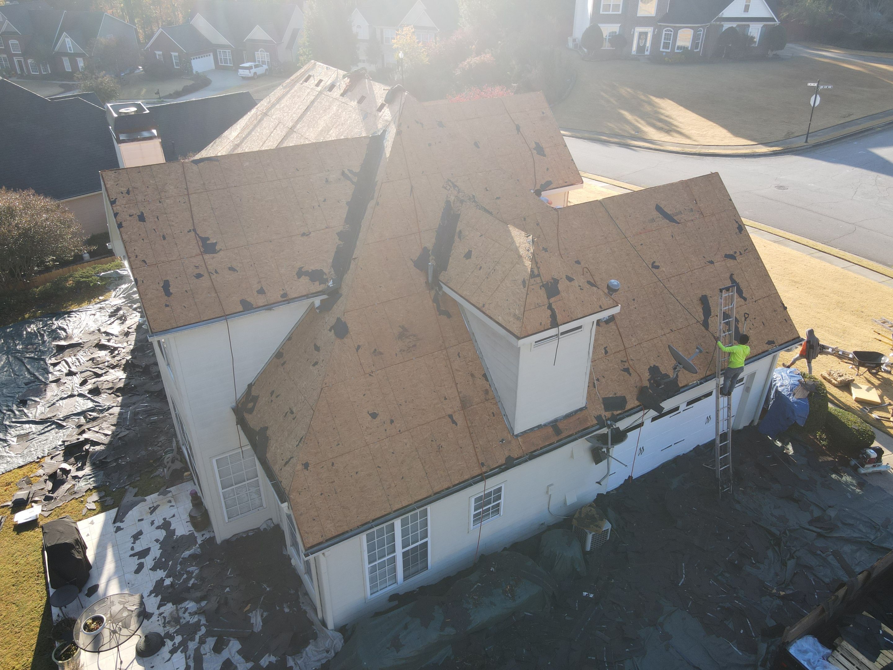 Residential Roofing Installation using Owens Corning by Inspector Roofing and Restoration