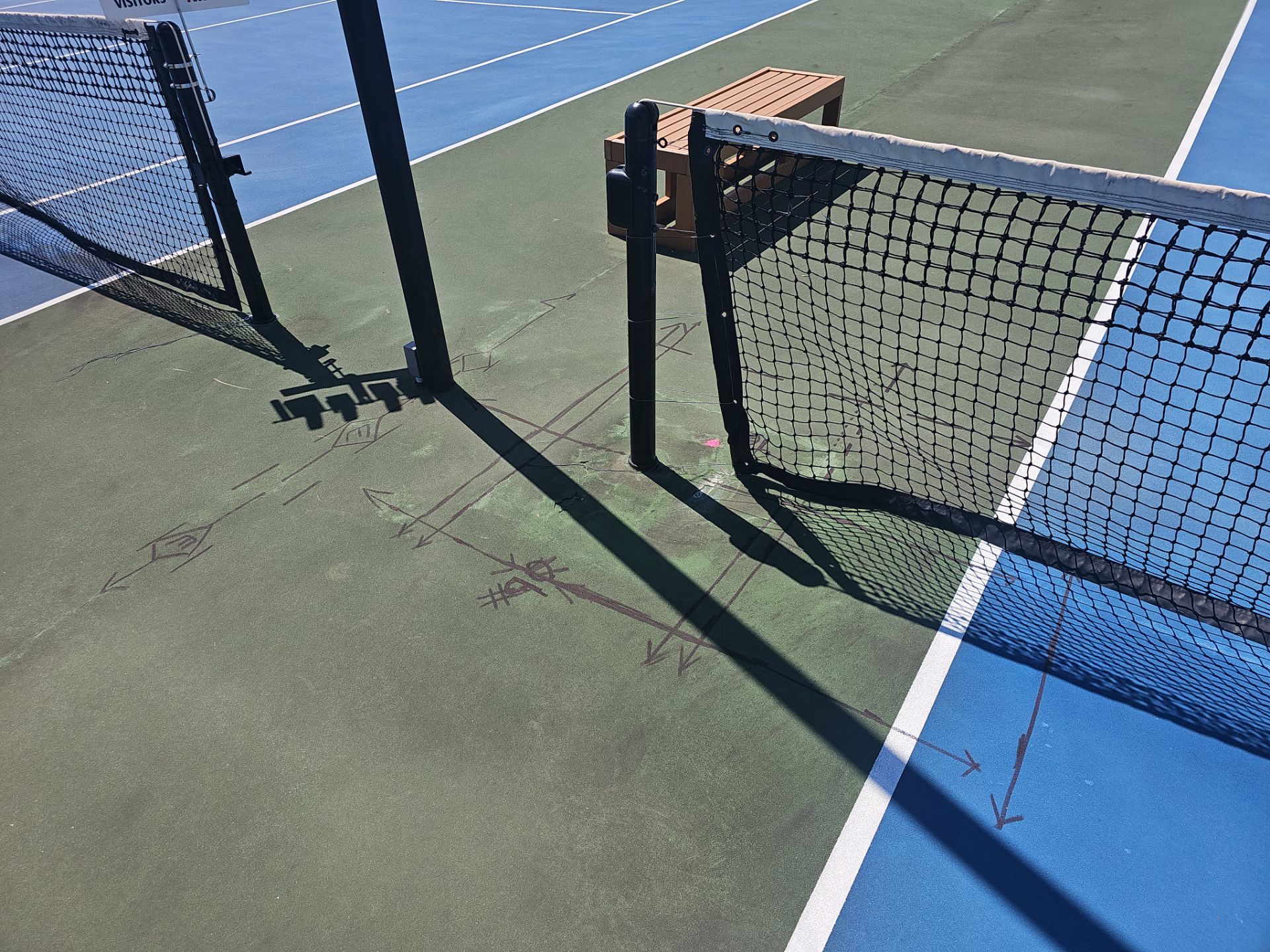 Concrete Assessment Project for Tennis Courts by Alsip Locating Service, LLC