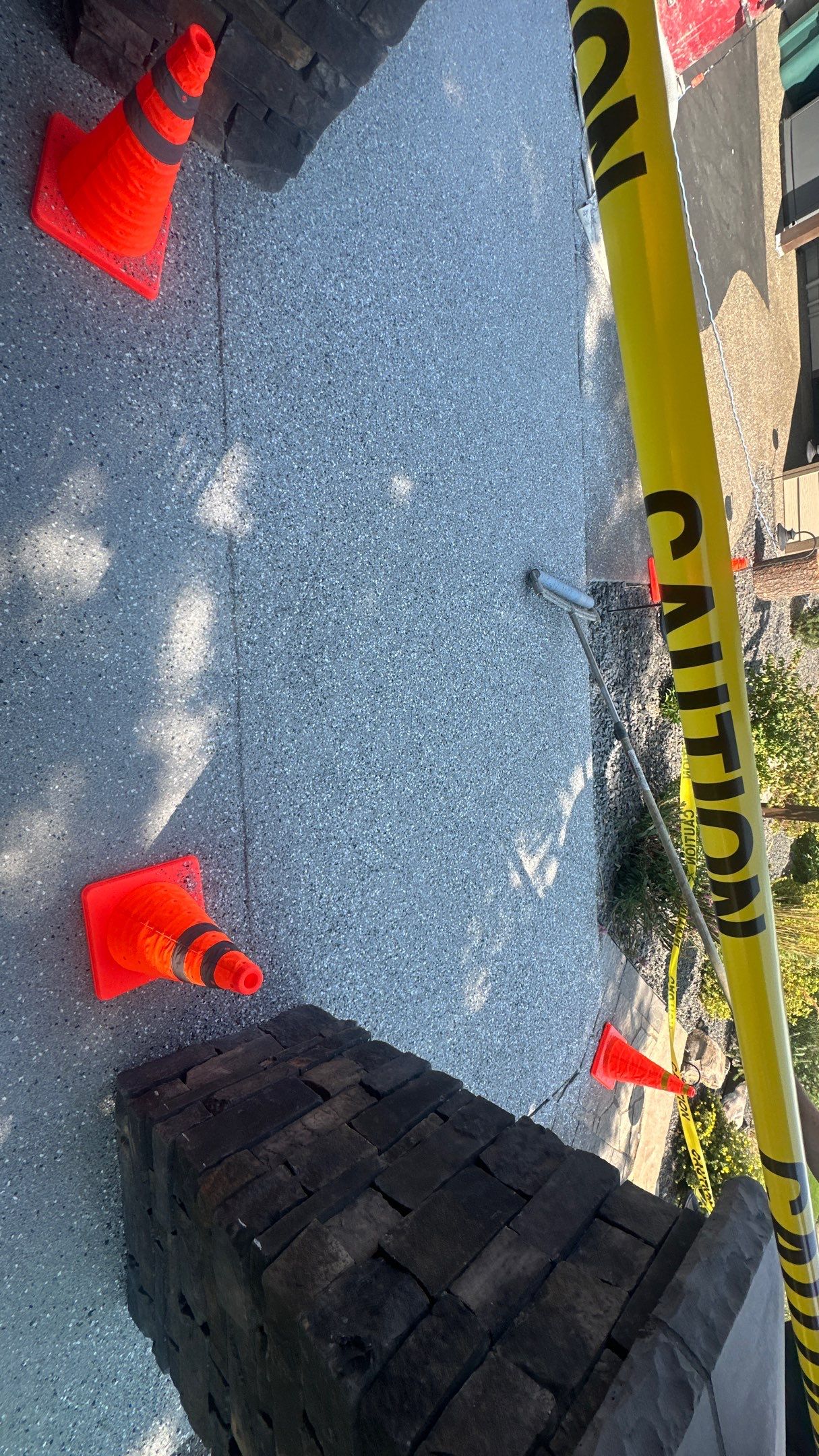 Garage Apron using Shale Hybrid by Croc Coatings, LLC