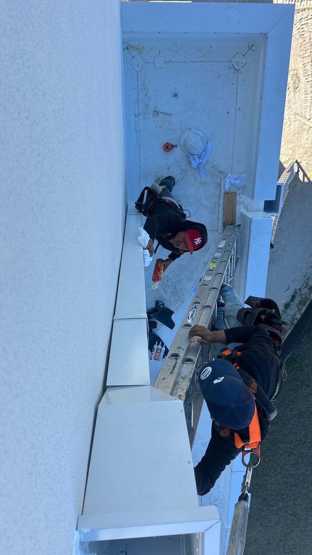 Residential Install of Flat TPO by International Roofing